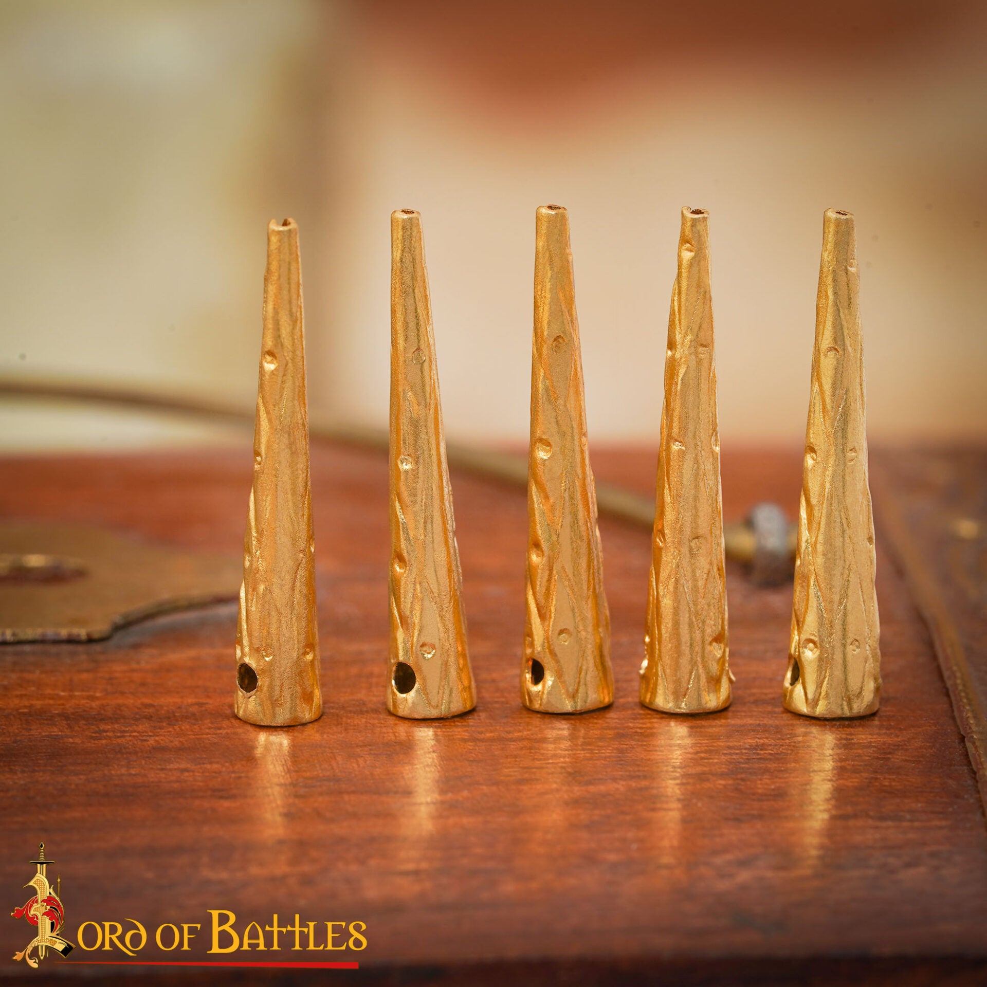 Aiglets de Latón - Juego de 10 Aiglets Medievales de Latón Macizo - Imagen 5