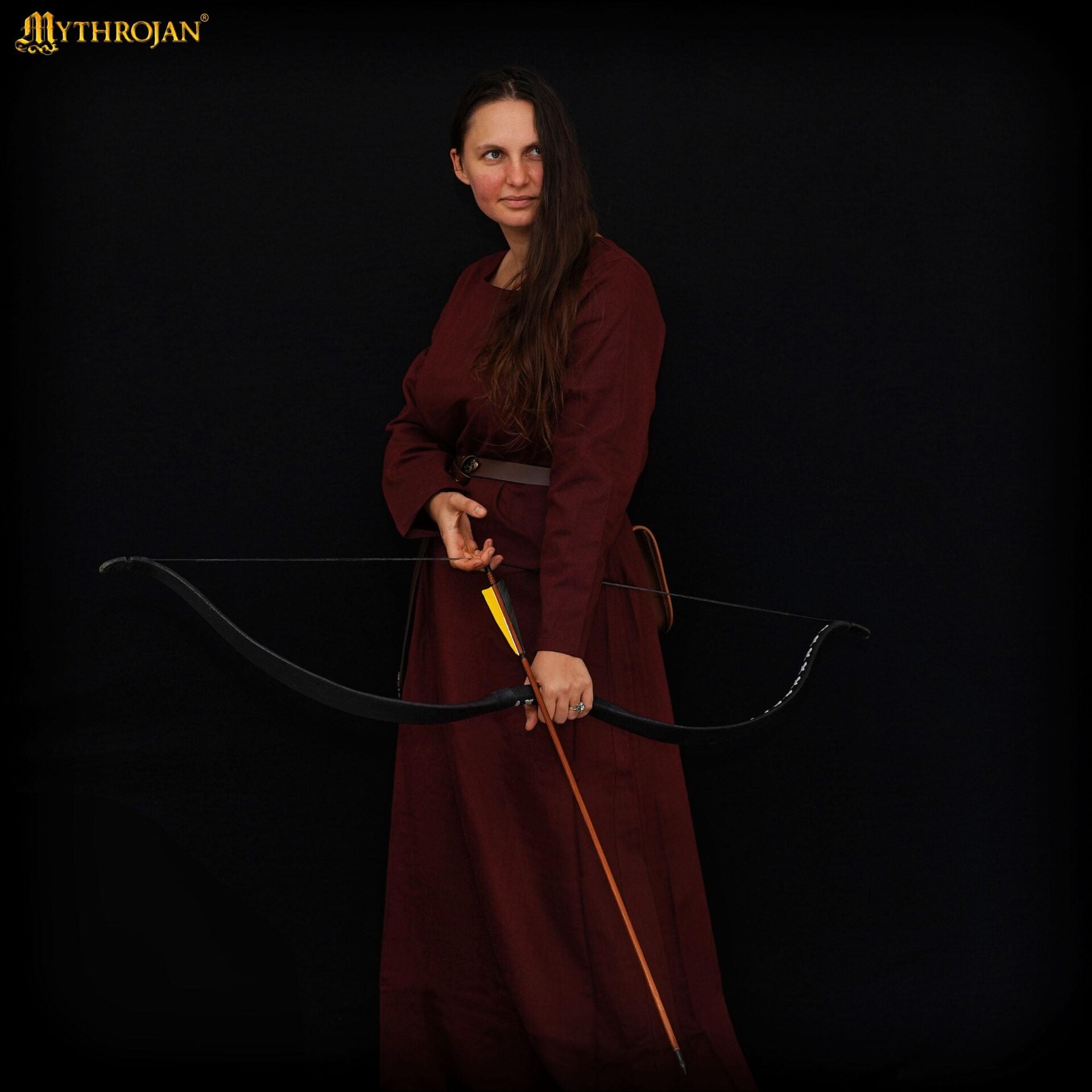 Vestido medieval 100% algodón, largo para LARP y recreación - imagen 24