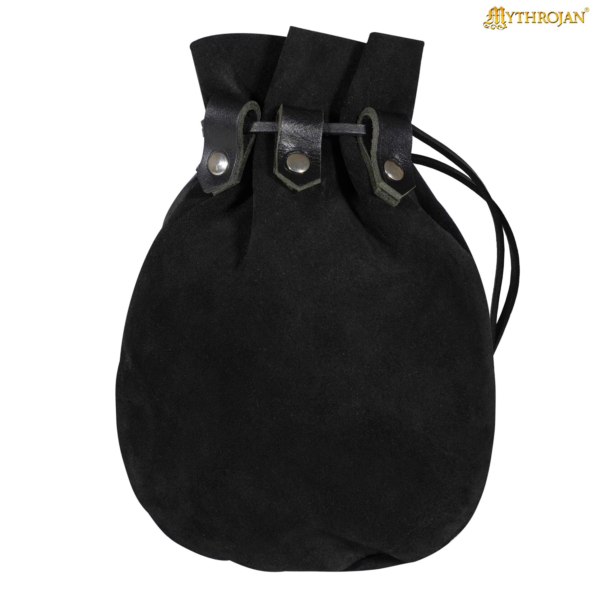 Bolsa de serraje medieval con cordón, monedero renacentista - imagen 20