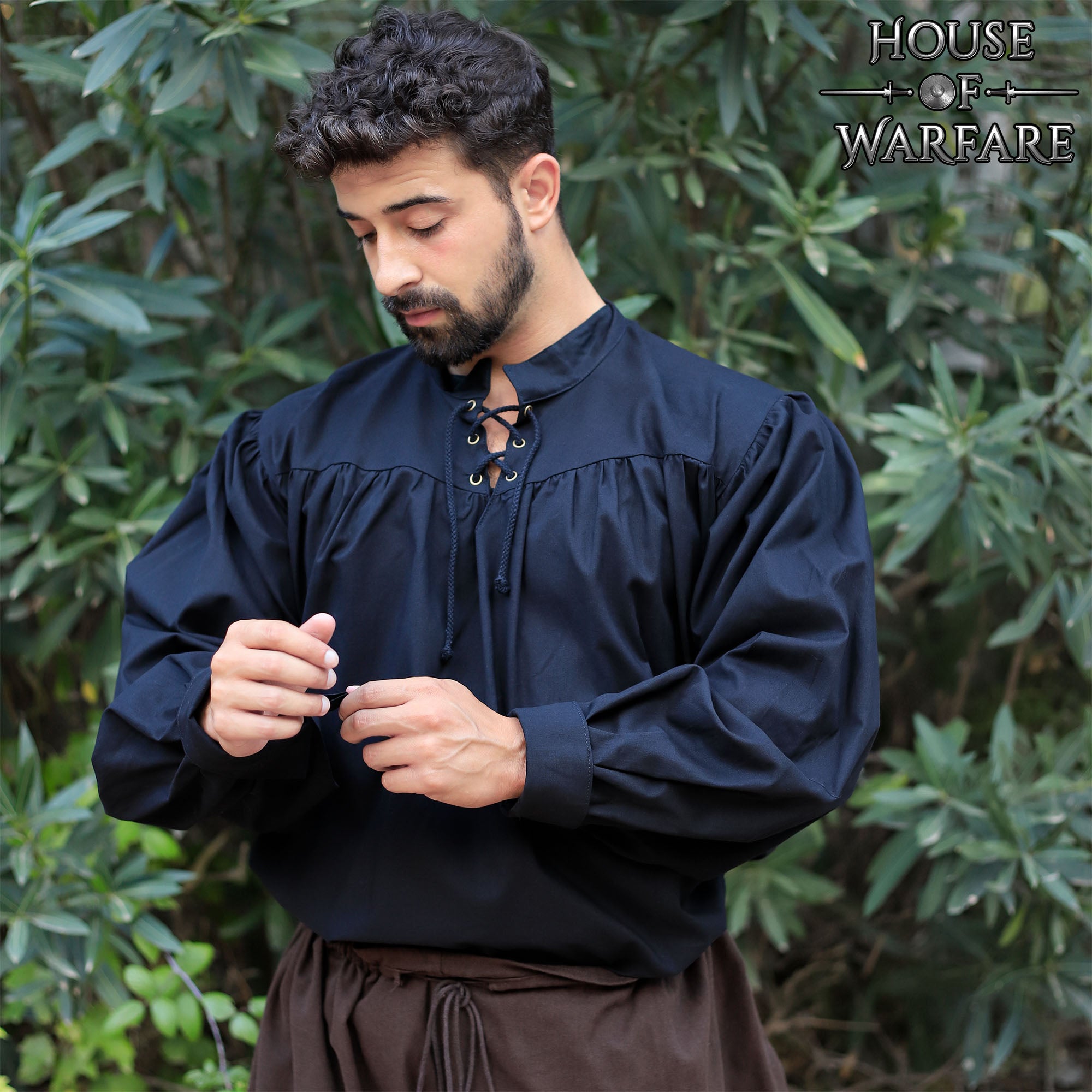 Camisa pirata de fantasía medieval - imagen 10