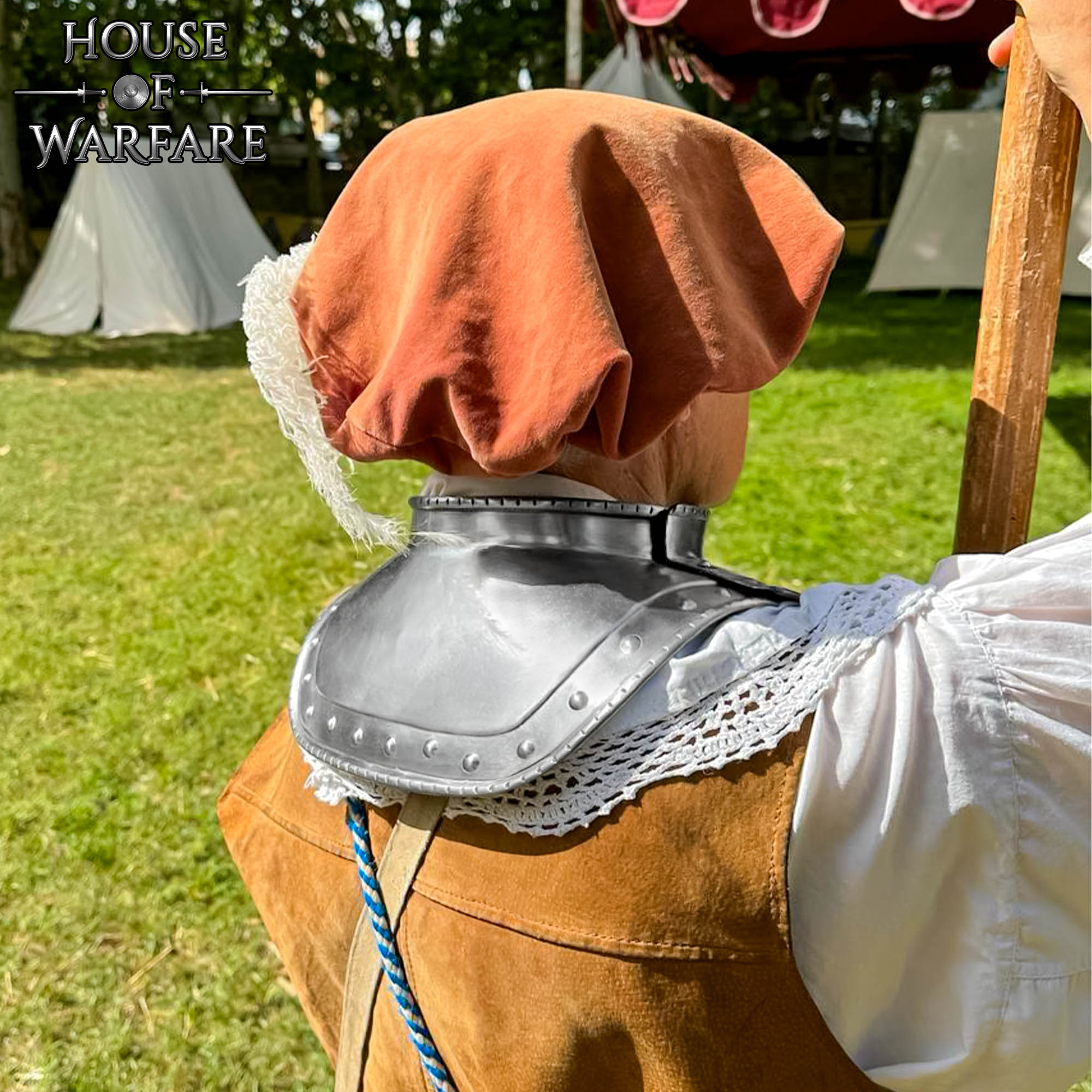 Imagen única de: Gorget Medieval de Acero para Soldados