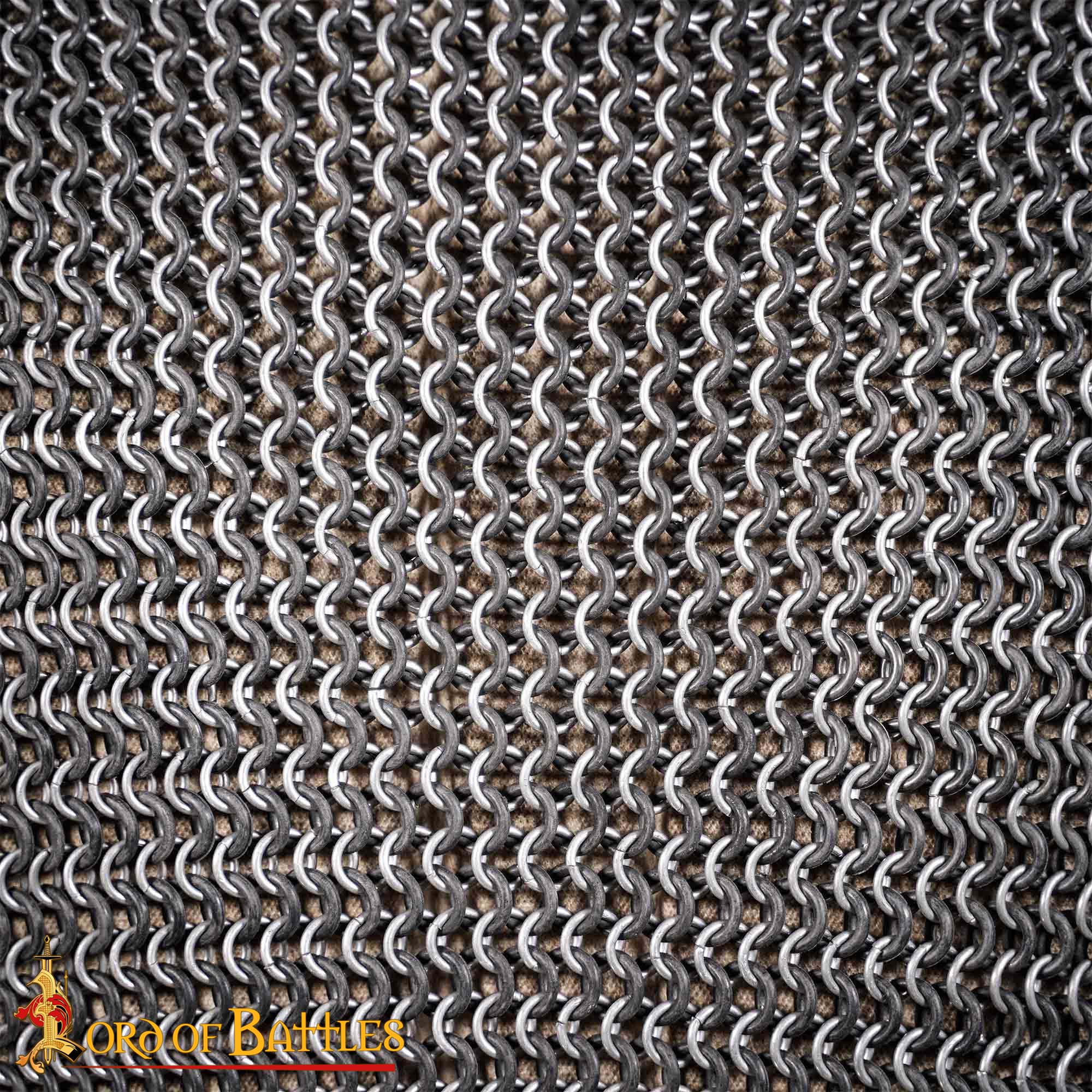 Cota de malla (media manga) en aluminio 10 mm, calibre 14 - imagen 12