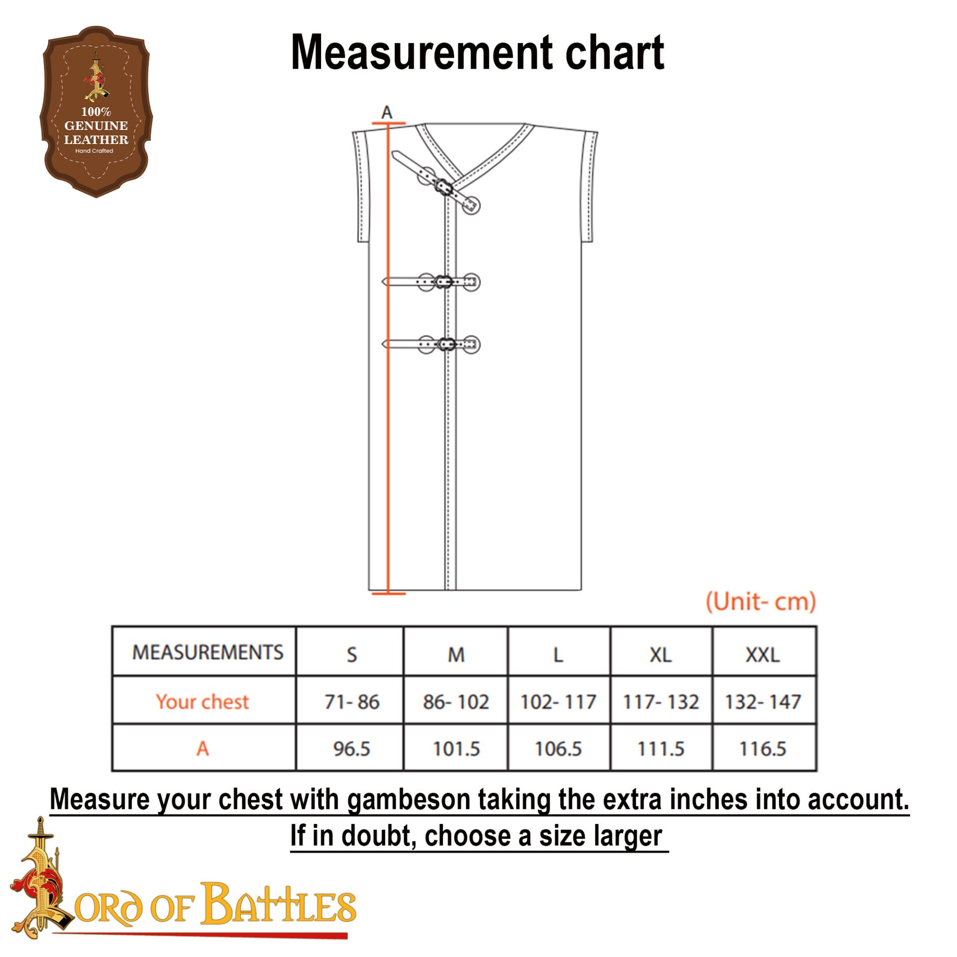 Cota de malla remachada (byrnie) — anillas 9 mm, 17 gauge, con cuero - imagen 3
