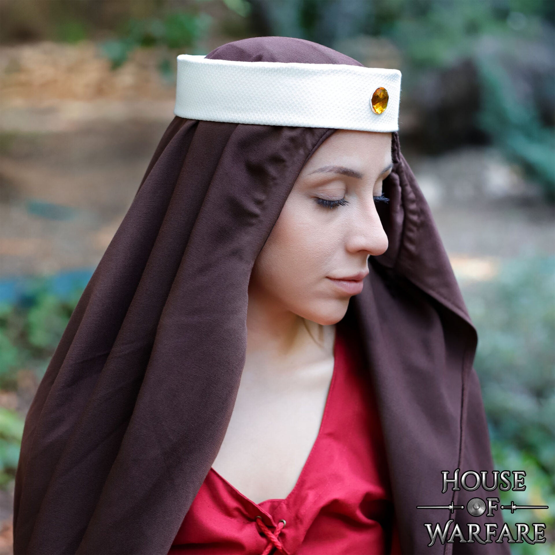 Diadema Lady of the Woods - algodón y cristal - imagen 5