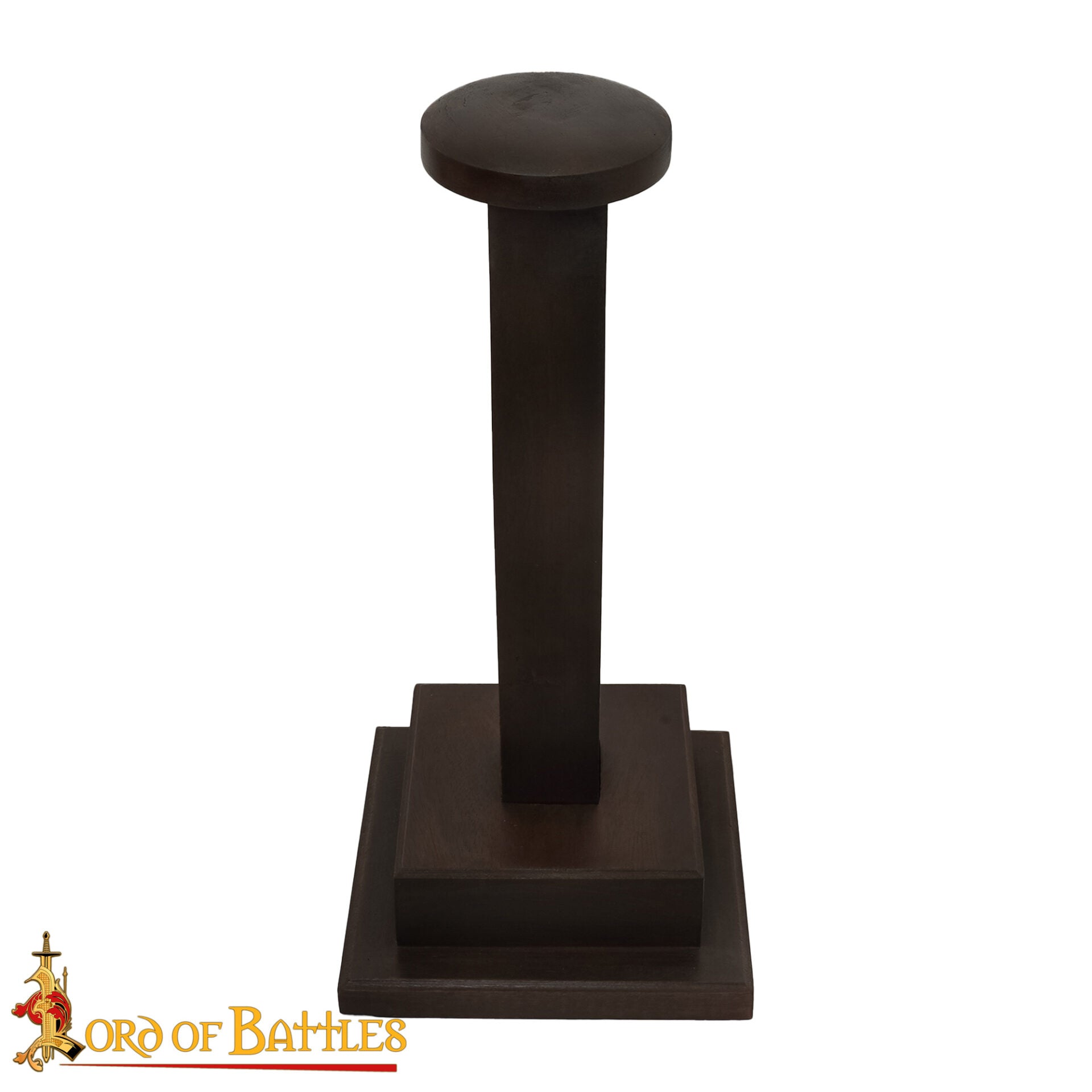 Imagen única de: Soporte de Madera Auténtica Hecho a Mano para Cascos con o sin Aventail