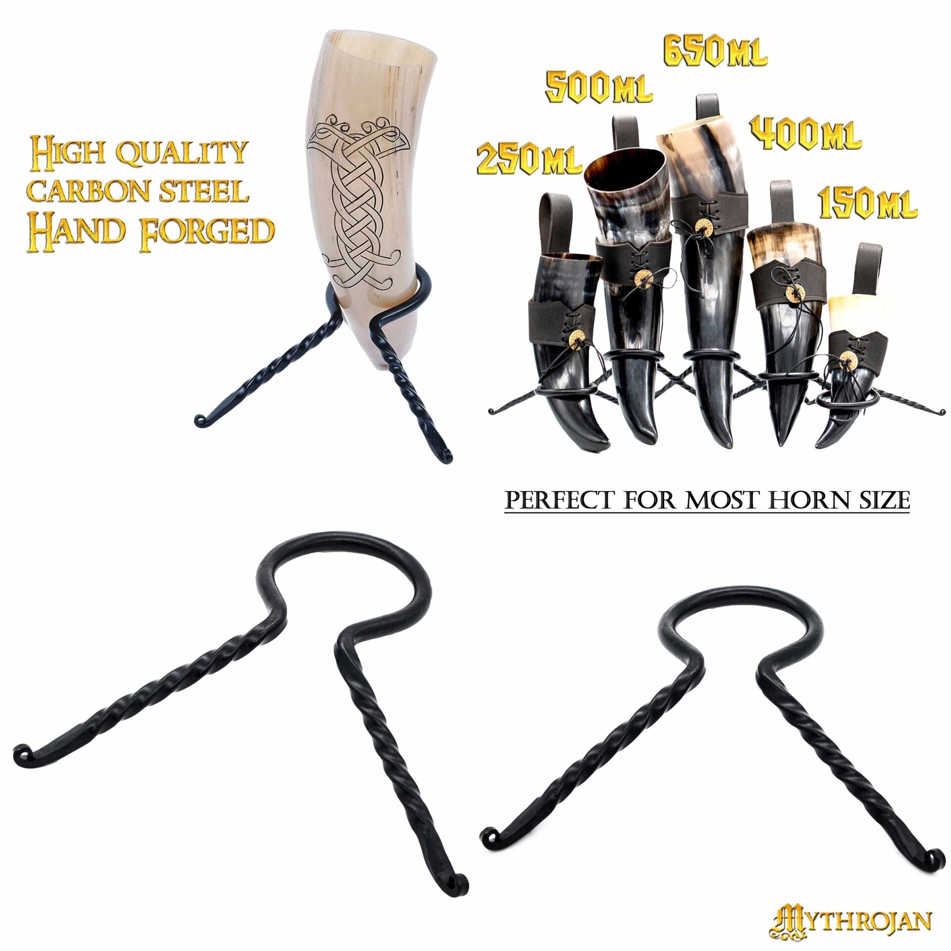 Imagen única de: Soporte para cuerno - estilo vikingo y céltico