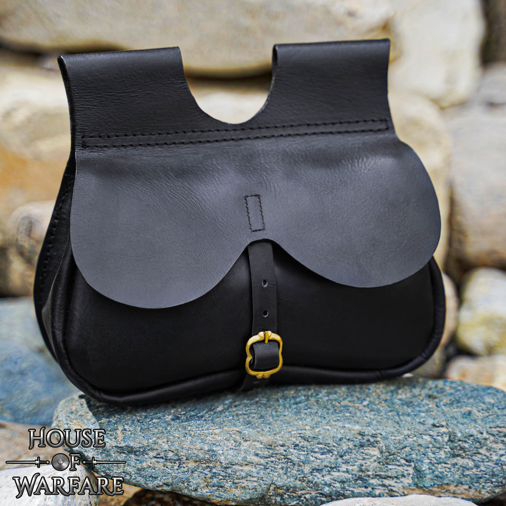 Imagen única de: Riñonera Medieval Tardía de Cuero Auténtico