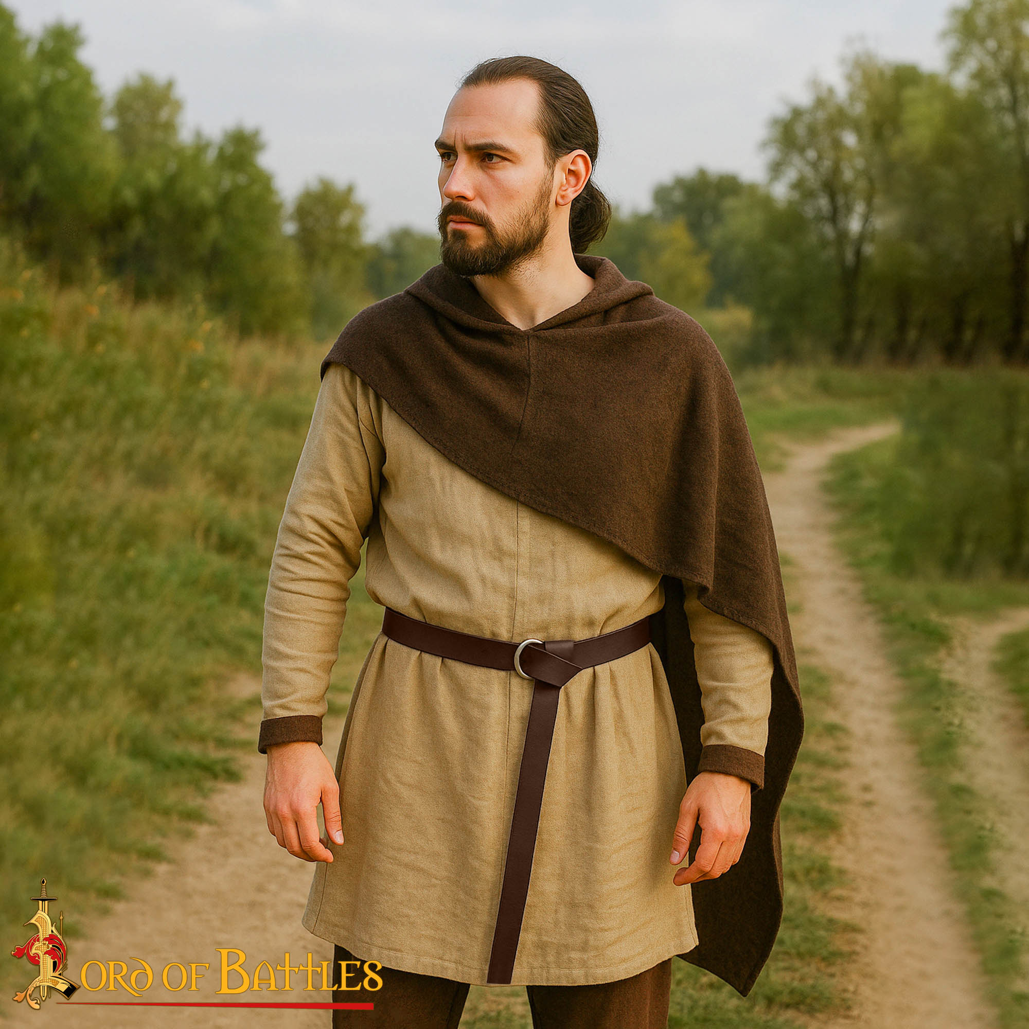 Tira de cuero para cinturón medieval sin perforar — personalizable - imagen 13
