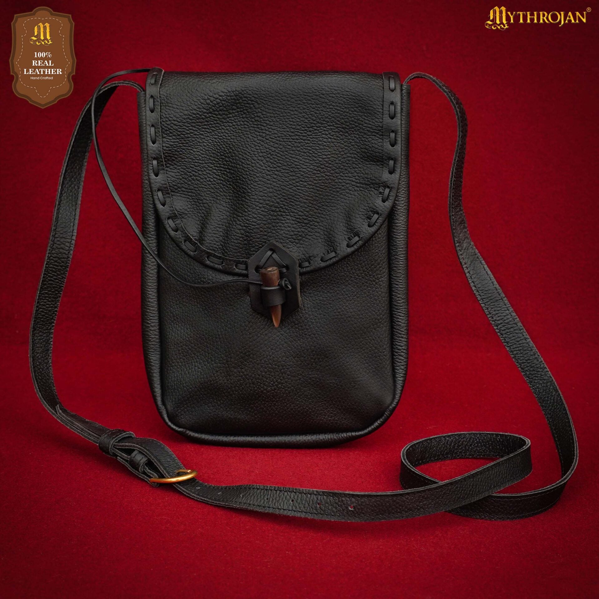 Bolsa de cinturón Mythrojan 11 x 9" — Negro, Marrón - imagen 16