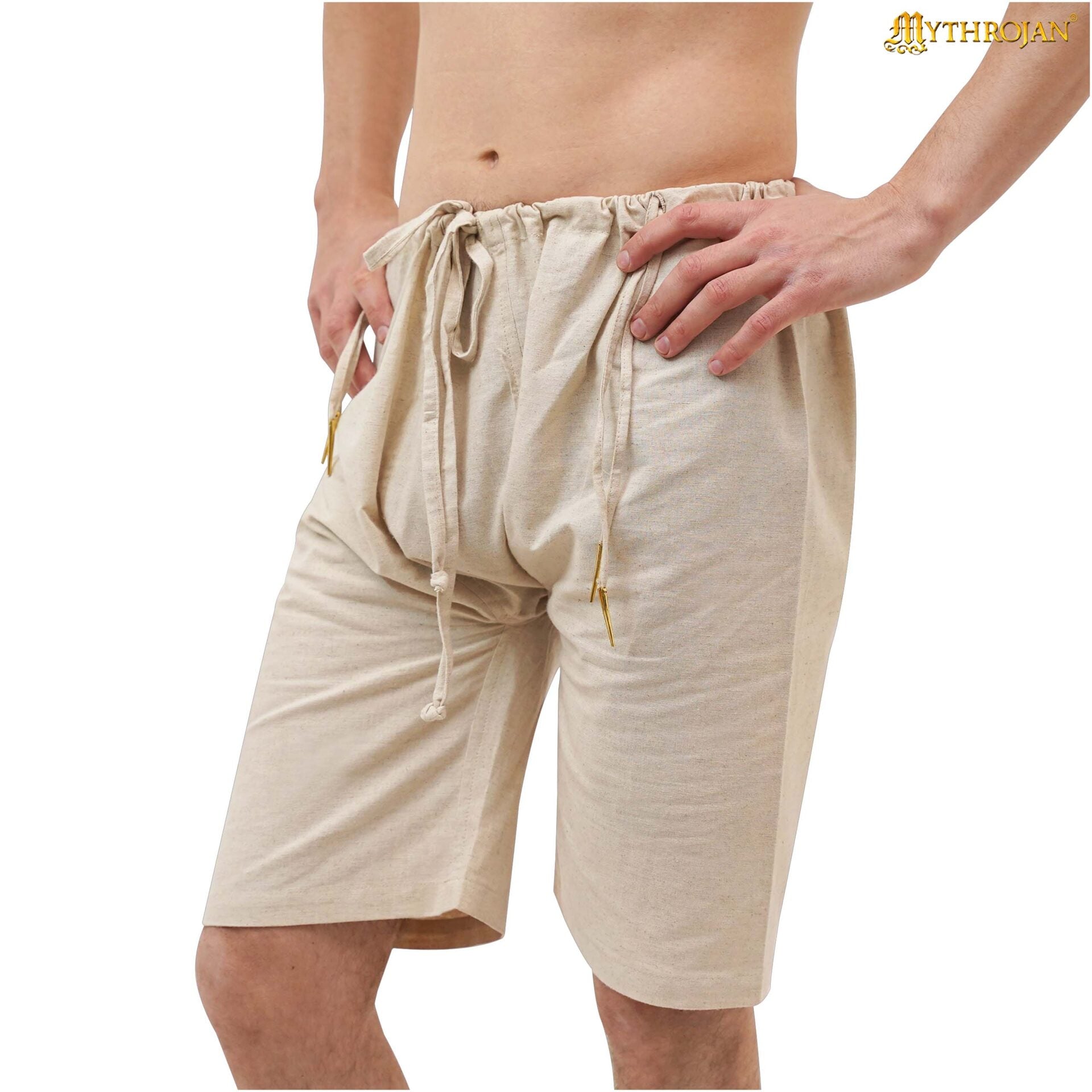 Calzones medievales de lino y mezcla para hombre — ropa interior histórica - imagen 16