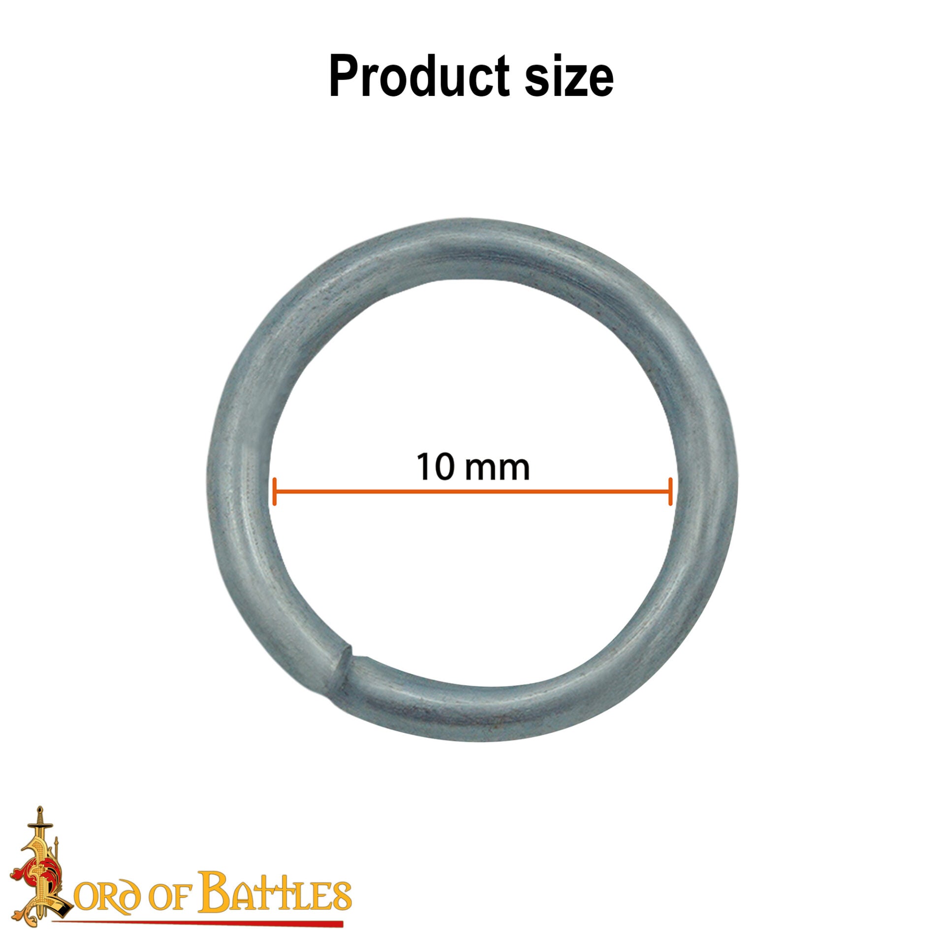 Imagen única de: Anillas de malla de acero 10 mm, calibre 16 — 1 kg