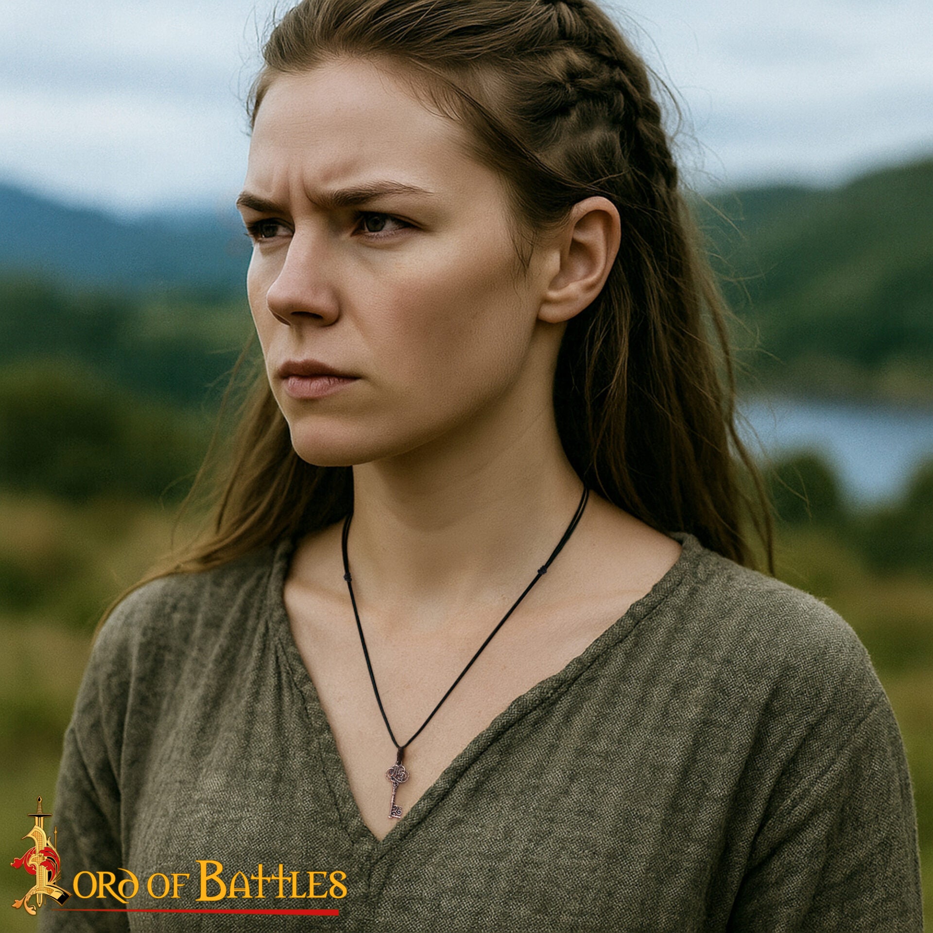 Imagen única de: Colgante de Llave Medieval de Bronce Fundido a la Cera Perdida