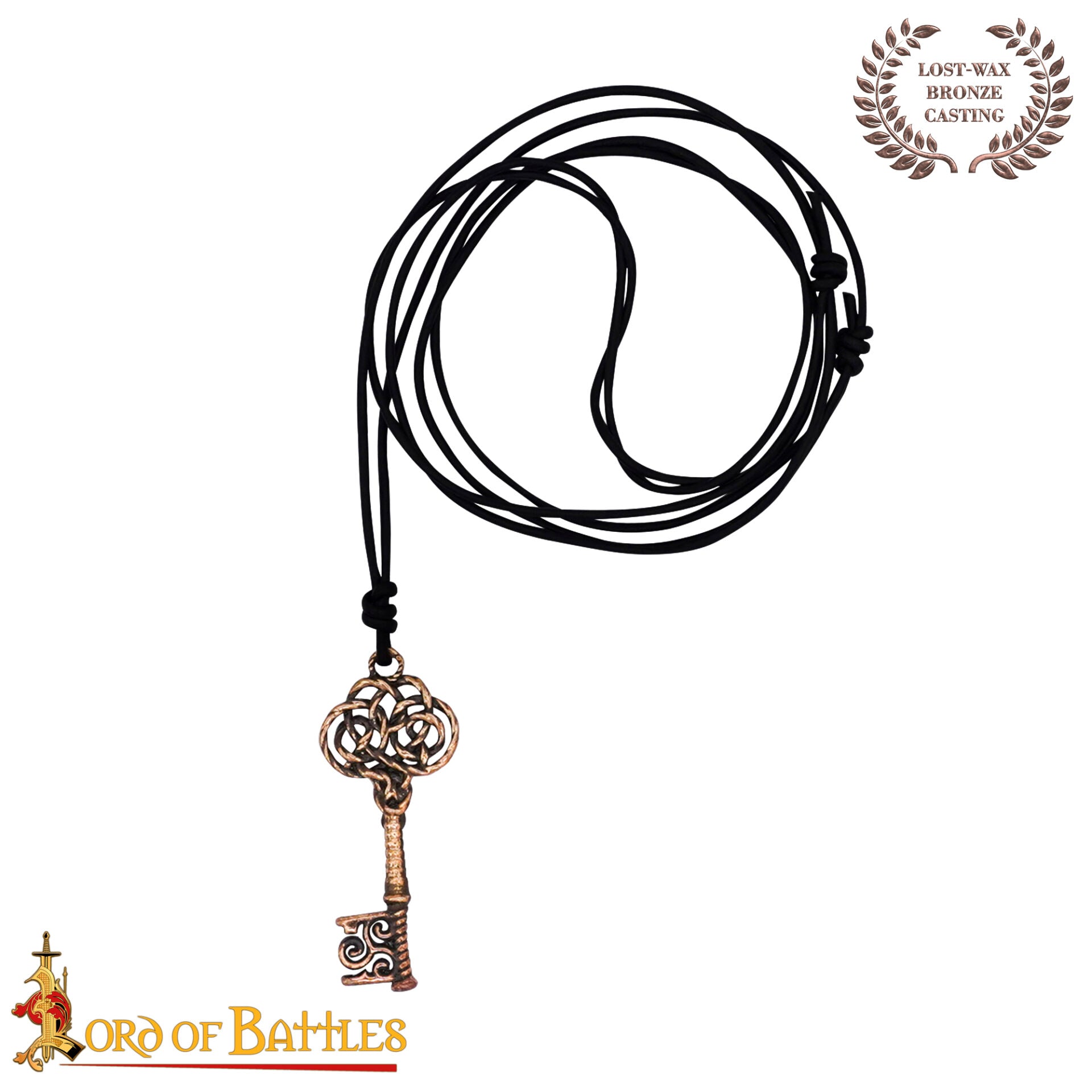 Imagen única de: Colgante de Llave Medieval de Bronce Fundido a la Cera Perdida