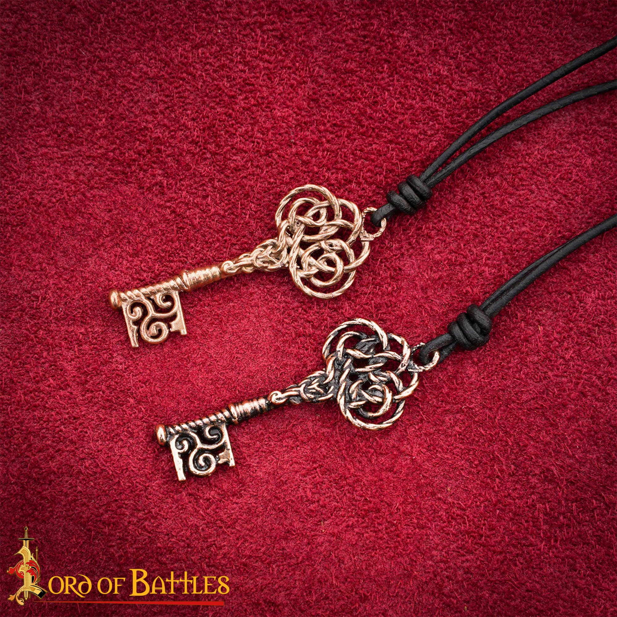 Imagen única de: Colgante de Llave Medieval de Bronce Fundido a la Cera Perdida