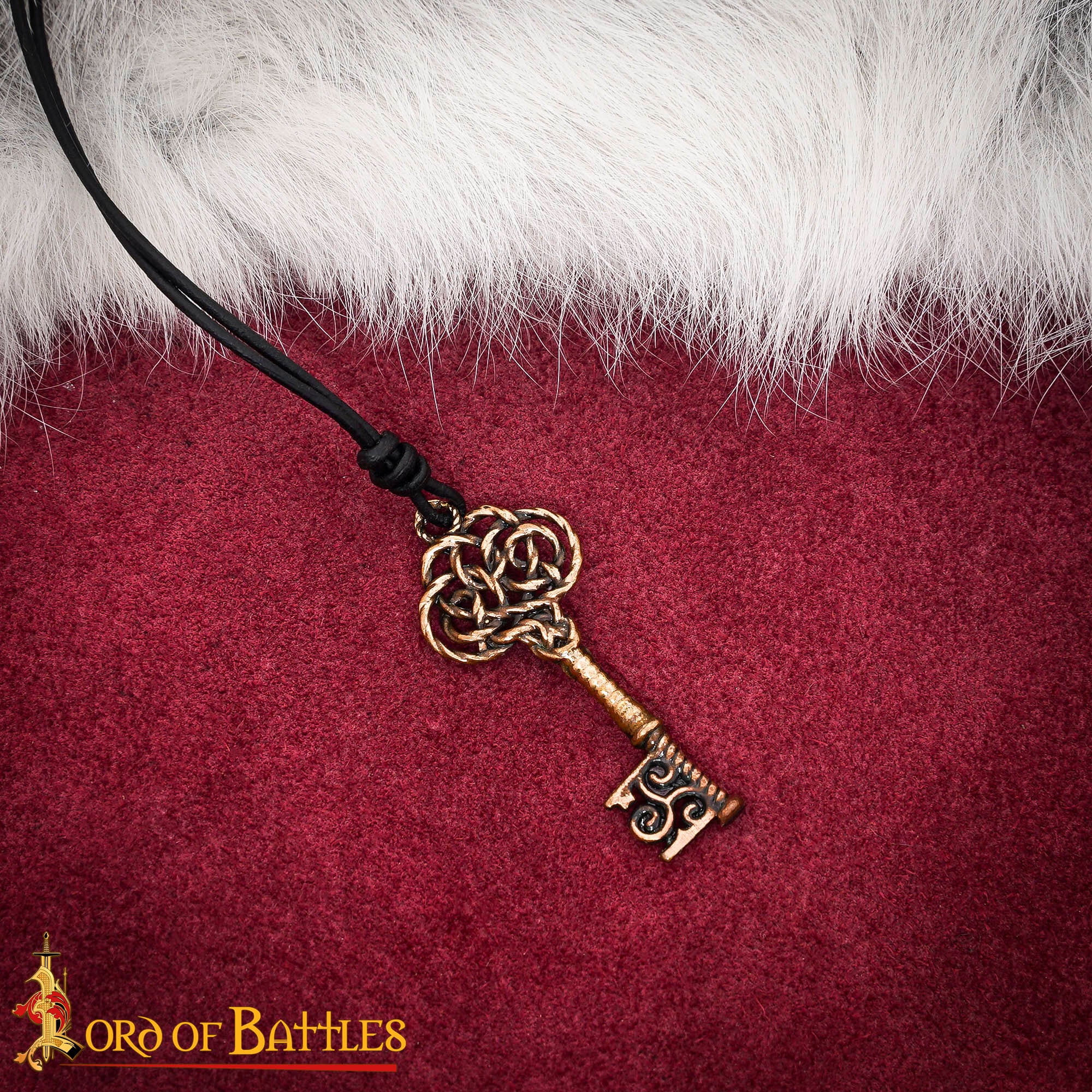 Imagen única de: Colgante de Llave Medieval de Bronce Fundido a la Cera Perdida