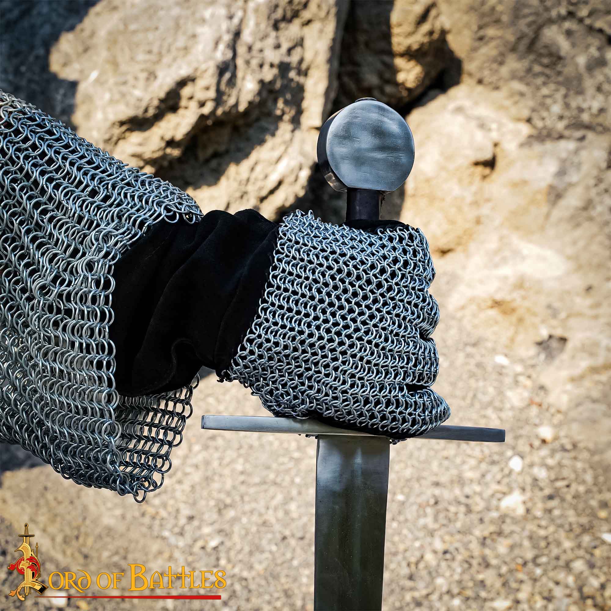 Guantes de malla con anillas 6 mm (butted) para LARP y cosplay - imagen 6