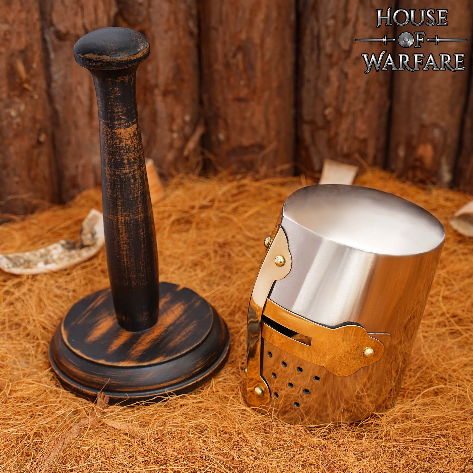 Casco de Caballero Hecho a Mano de Crusader Miniatures - Imagen 6