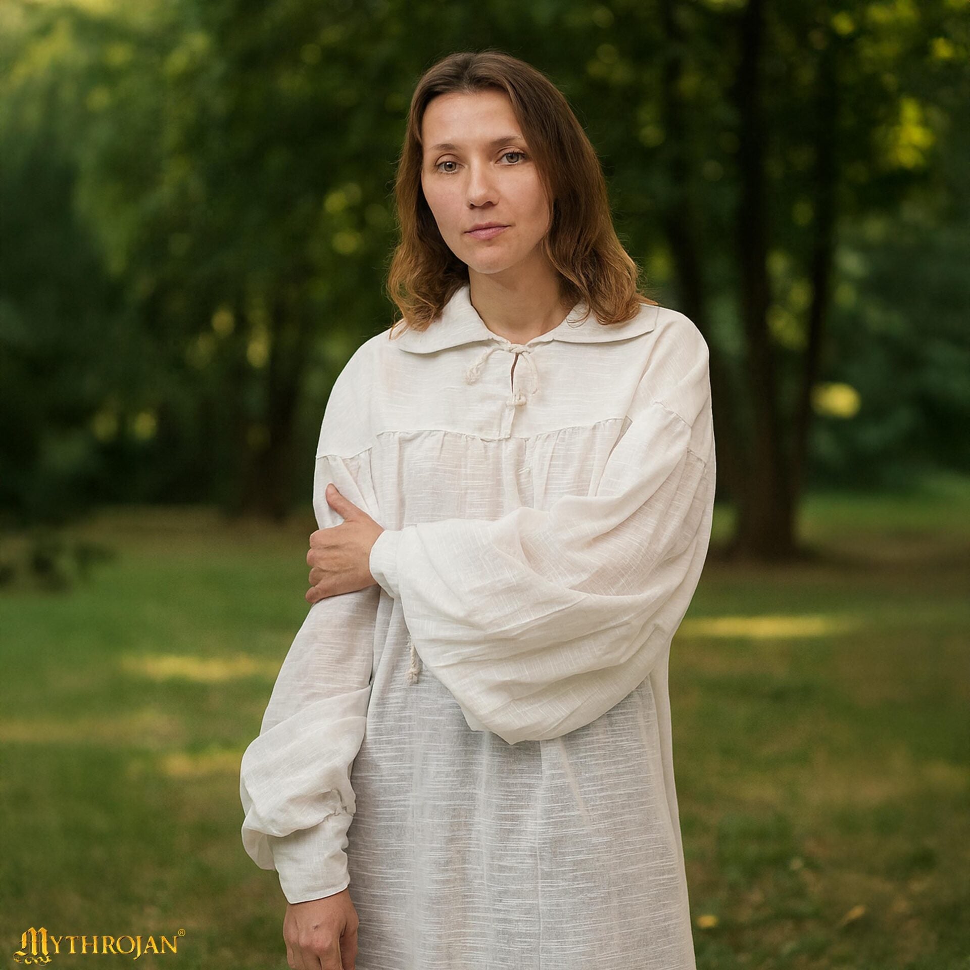 Camisa medieval de bardo 100% algodón - imagen 4