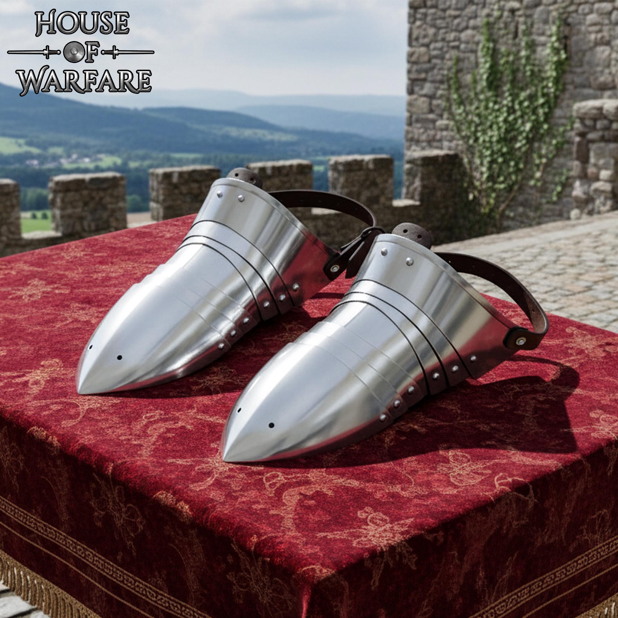Sabatones de Acero - Armadura Medieval a Pie - Imagen 9