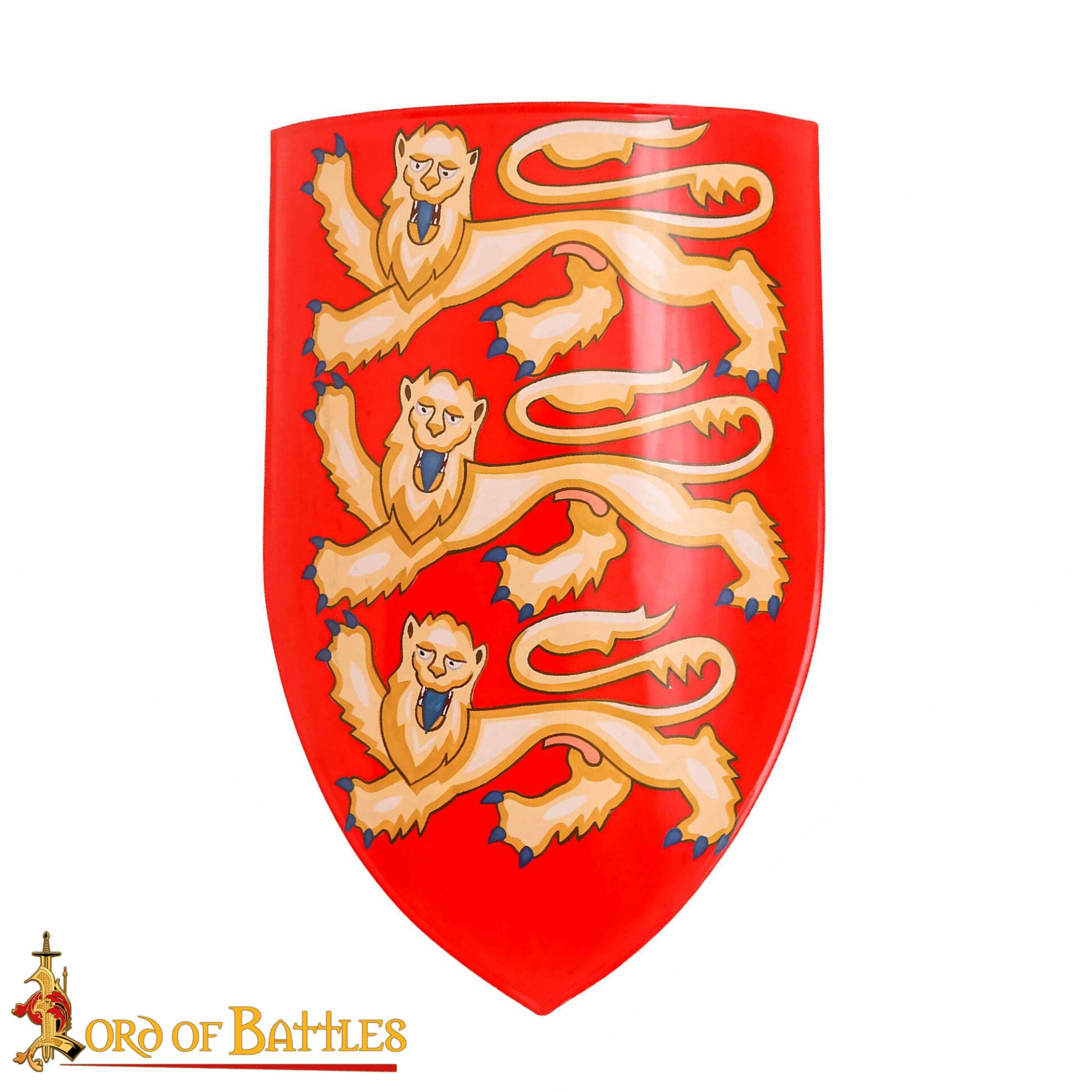 Imagen única de: Escudo decorativo de acero – Ricardo Corazón de León (escudo real) - imagen 4