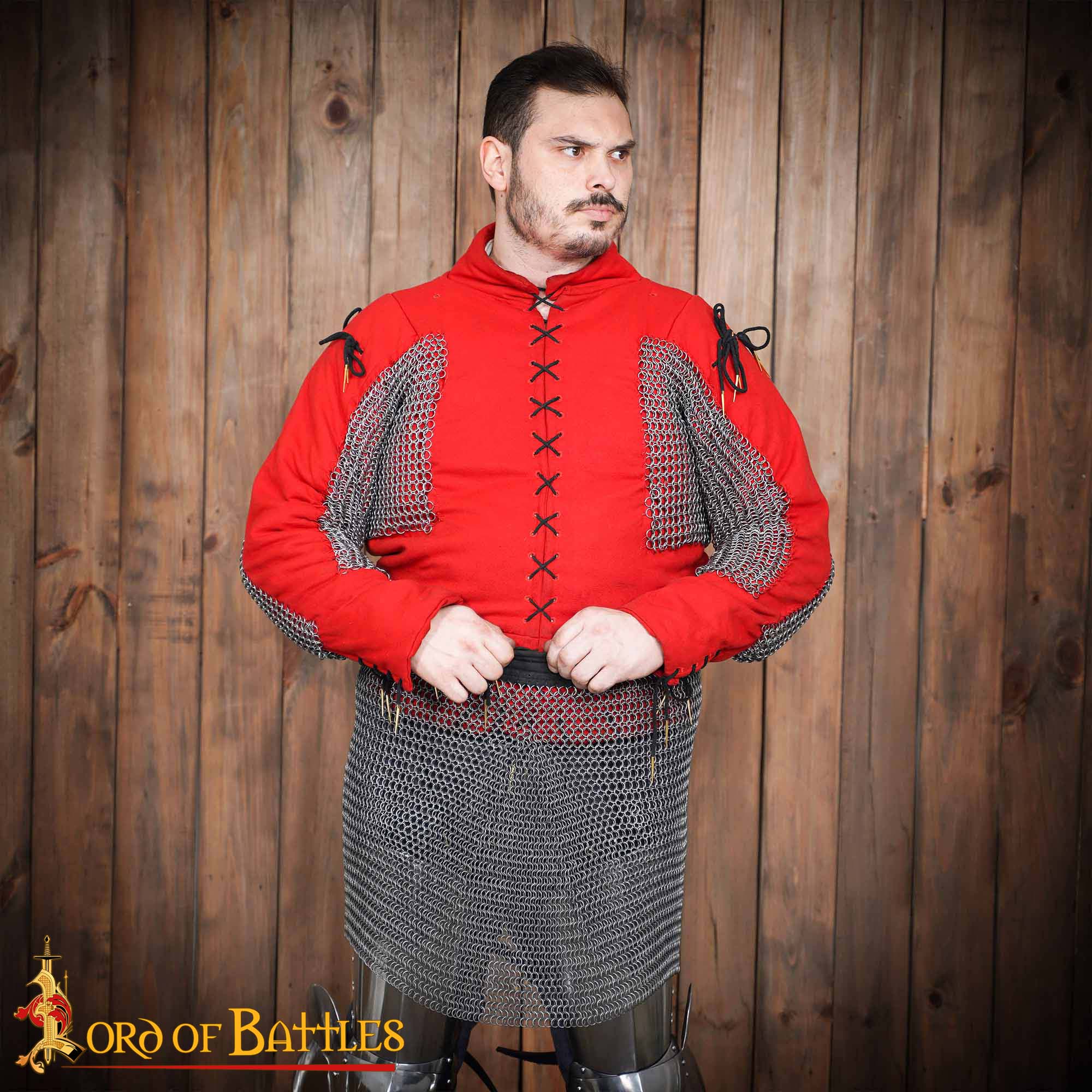 Falda de cota de mallas (anillas 9 mm) en acero muelle — para LARP, SCA y recreación - imagen 2