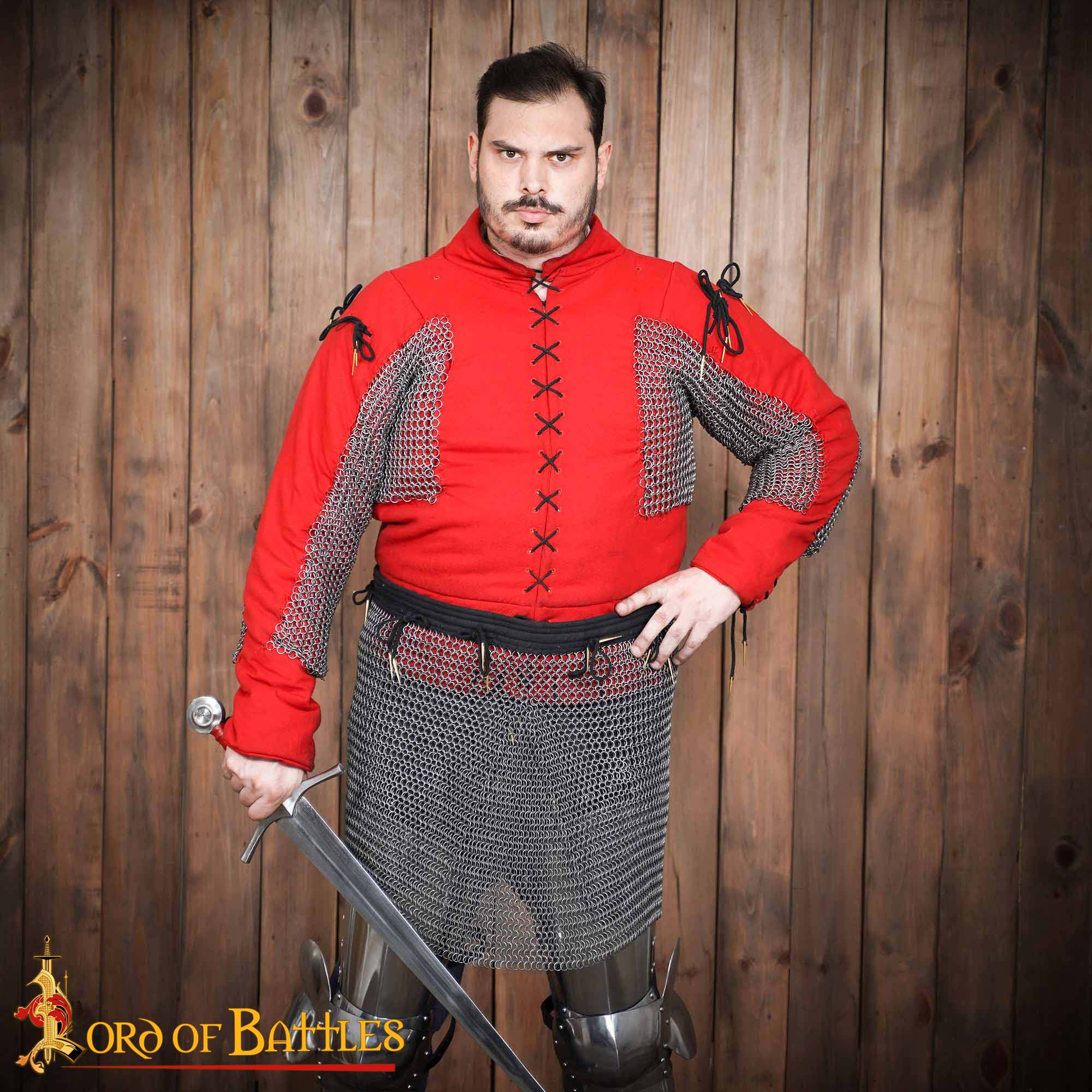 Falda de cota de mallas (anillas 9 mm) en acero muelle — para LARP, SCA y recreación - imagen 6