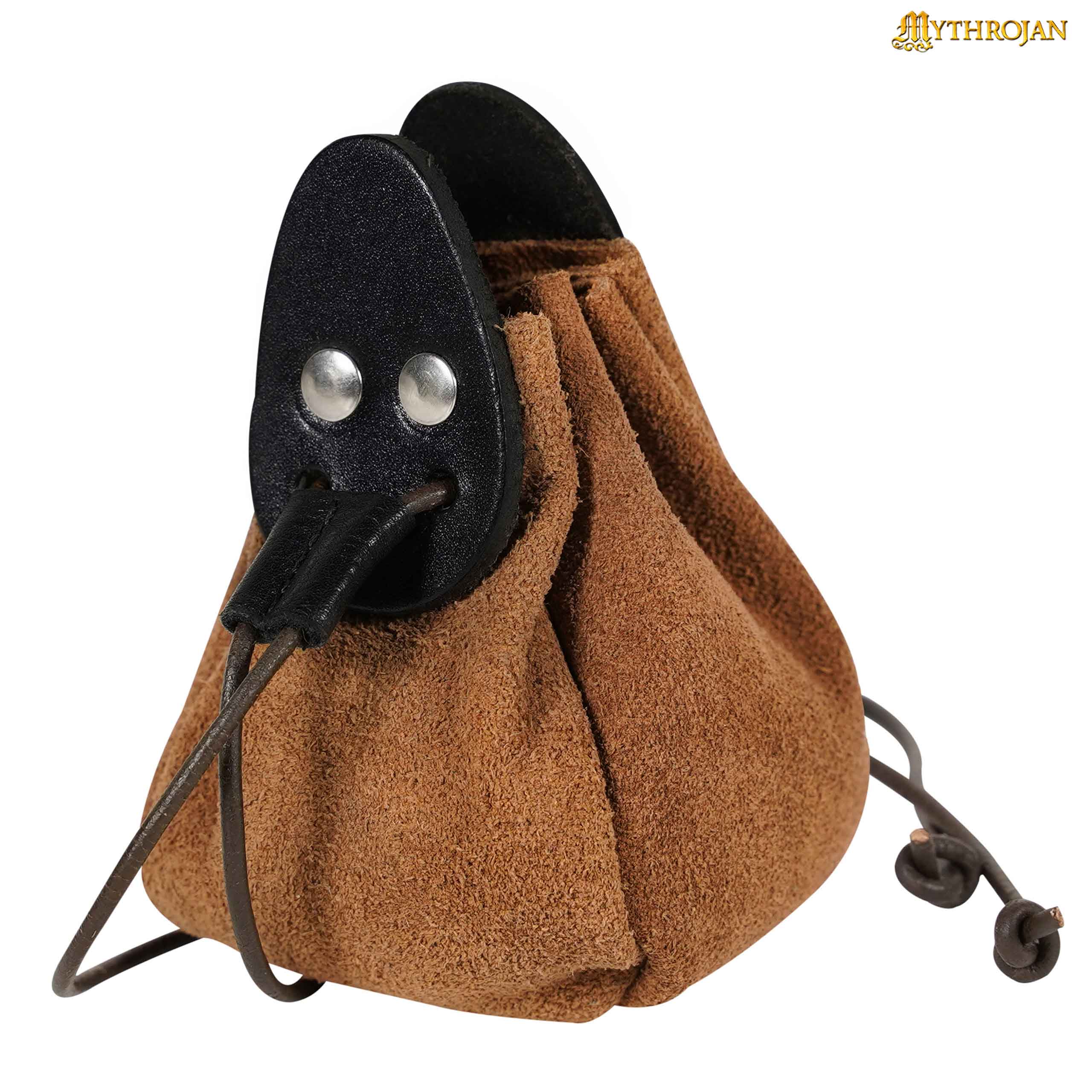 Bolsa de gamuza con cordón para dados, monedas y accesorios LARP - imagen 17