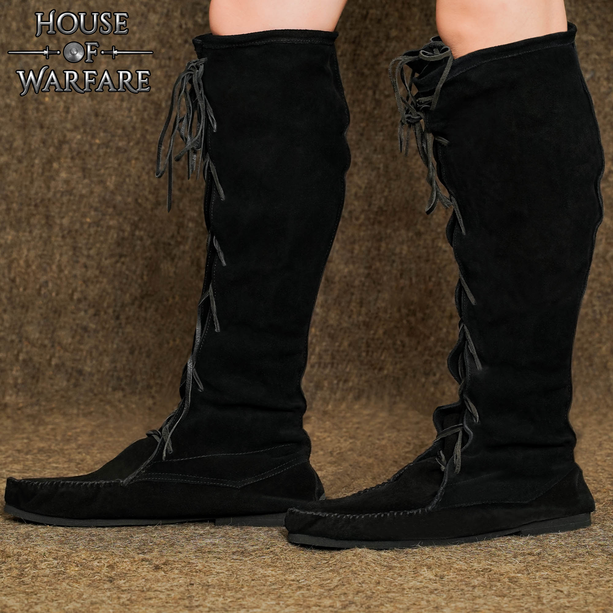 Botas medievales largas de ante (siglos IX–XV) - imagen 5