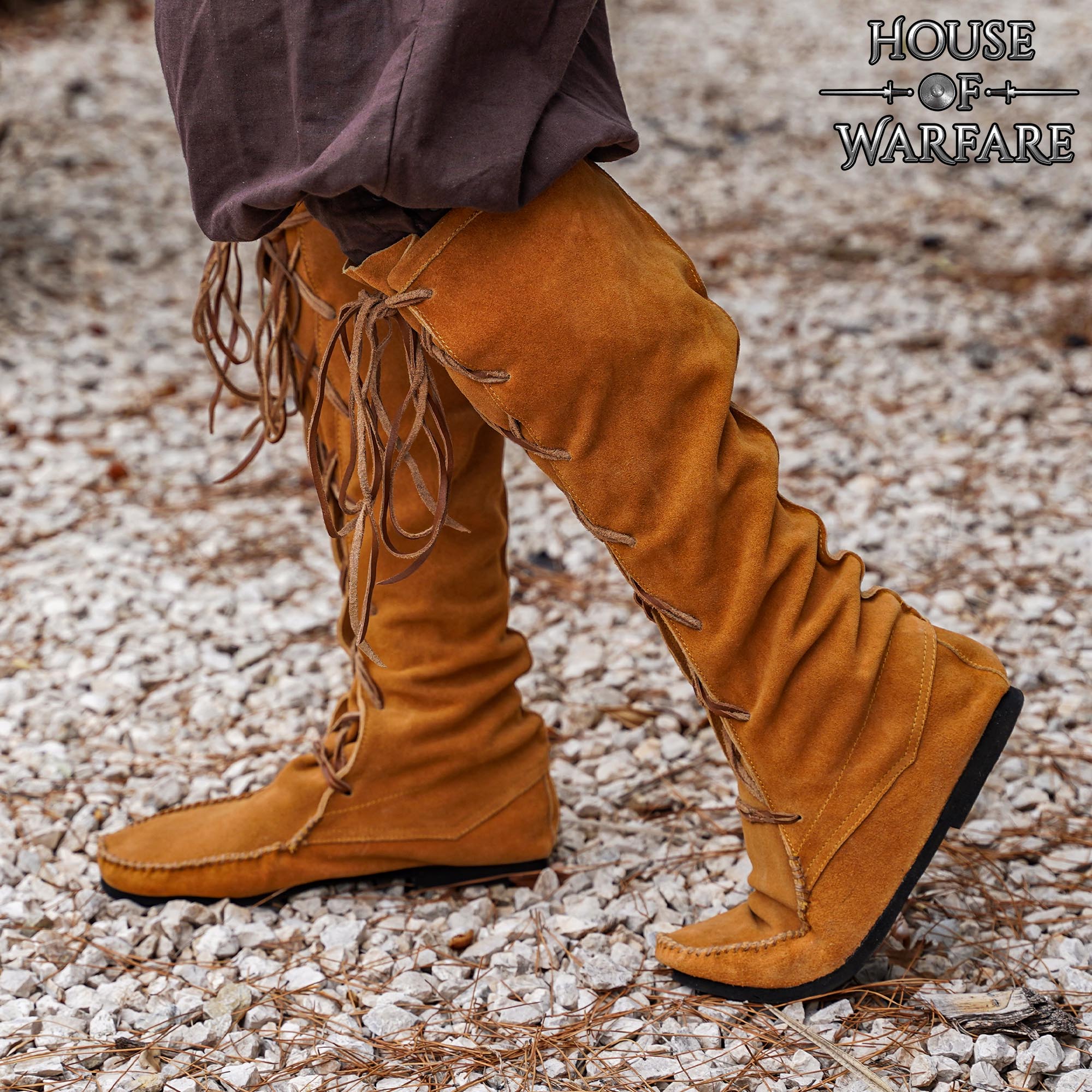 Botas medievales largas de ante (siglos IX–XV) - imagen 4