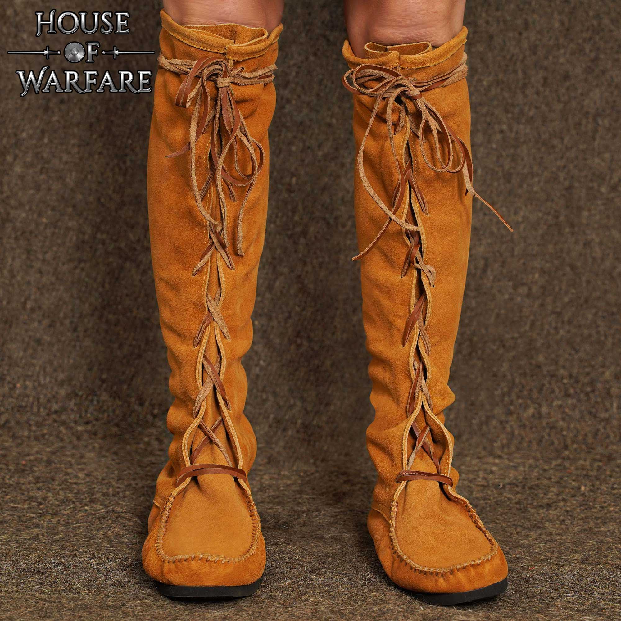 Botas medievales largas de ante (siglos IX–XV) - imagen 14