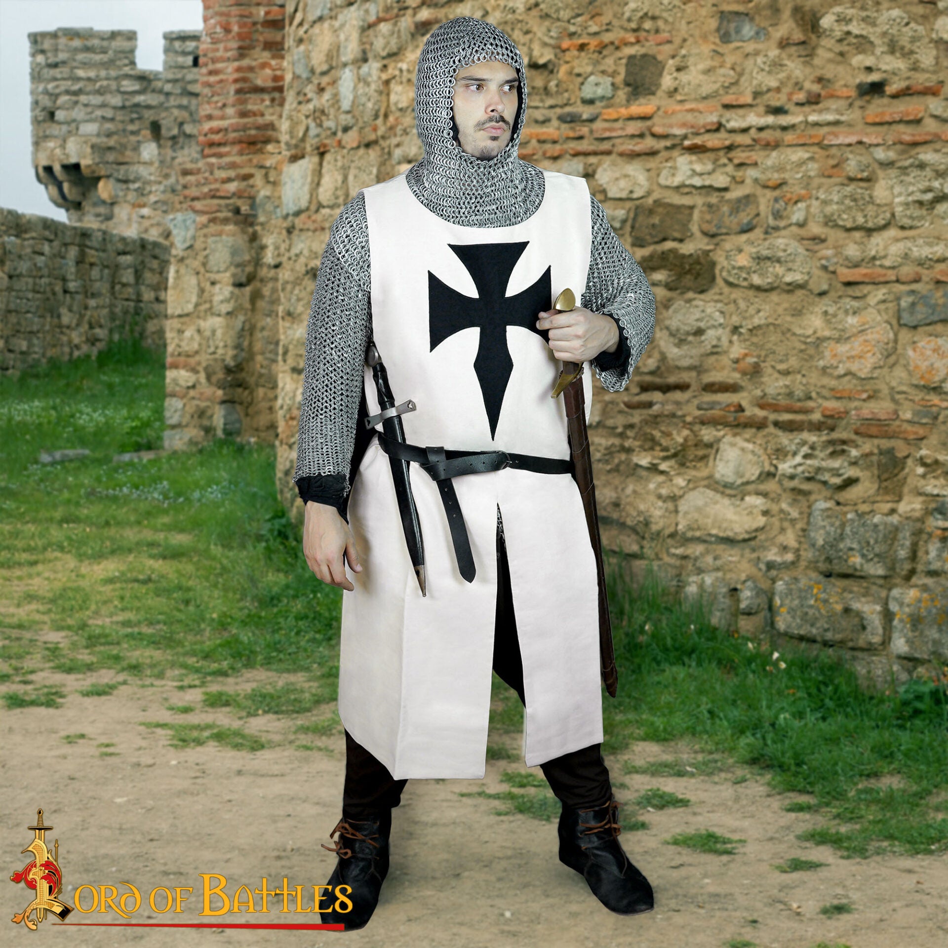 Surcot Teutónico con Cruz Negra (Tabardo medieval) - imagen 13