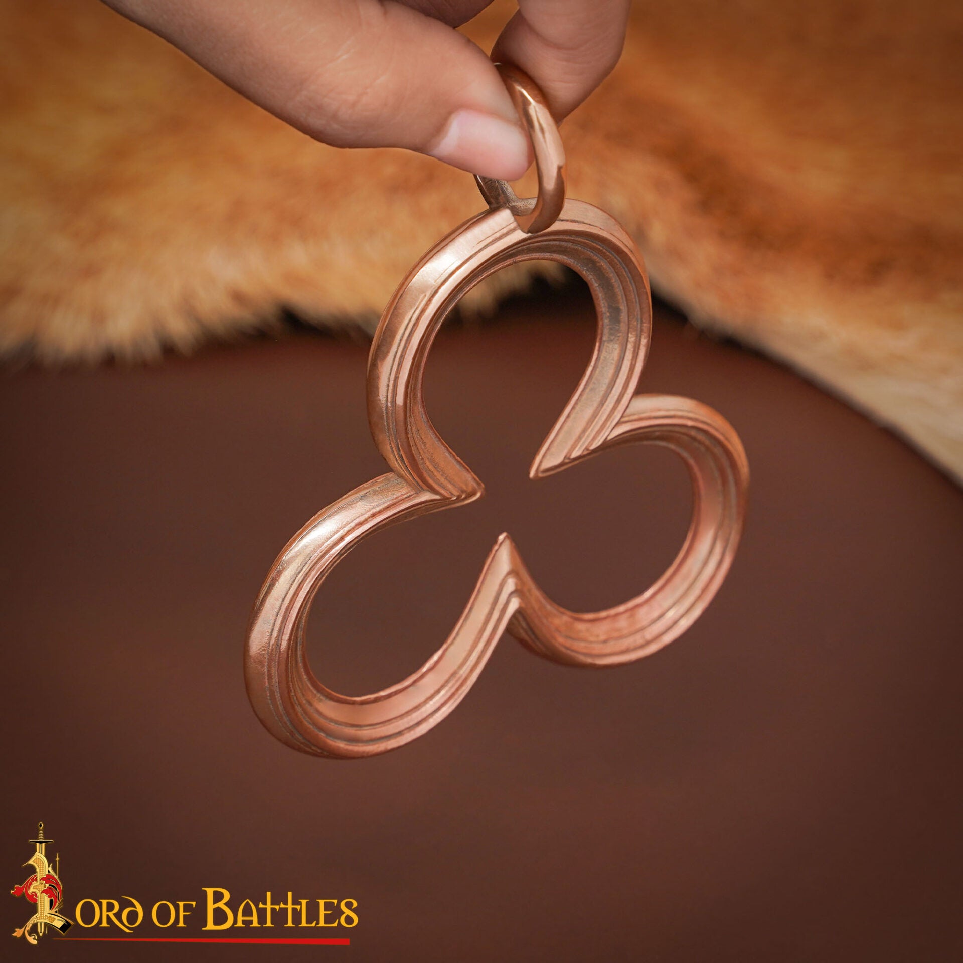 Imagen única de: Colgante Medieval Trébol - Bronce Artesanal