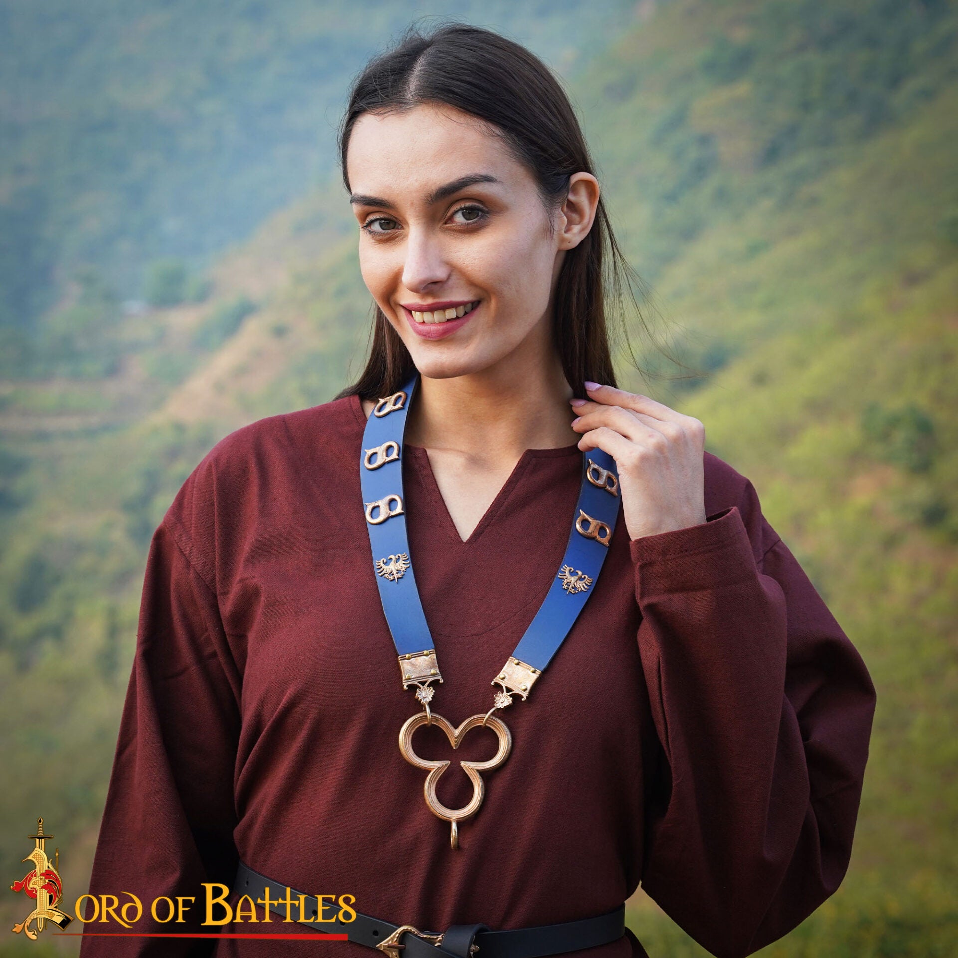 Imagen única de: Colgante Medieval Trébol - Bronce Artesanal