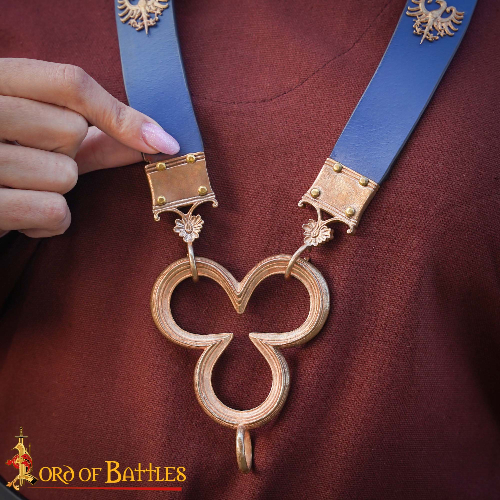 Imagen única de: Colgante Medieval Trébol - Bronce Artesanal