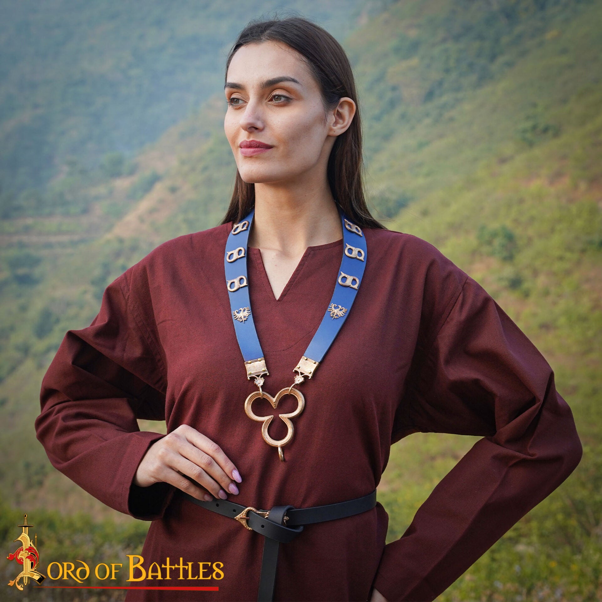 Imagen única de: Colgante Medieval Trébol - Bronce Artesanal