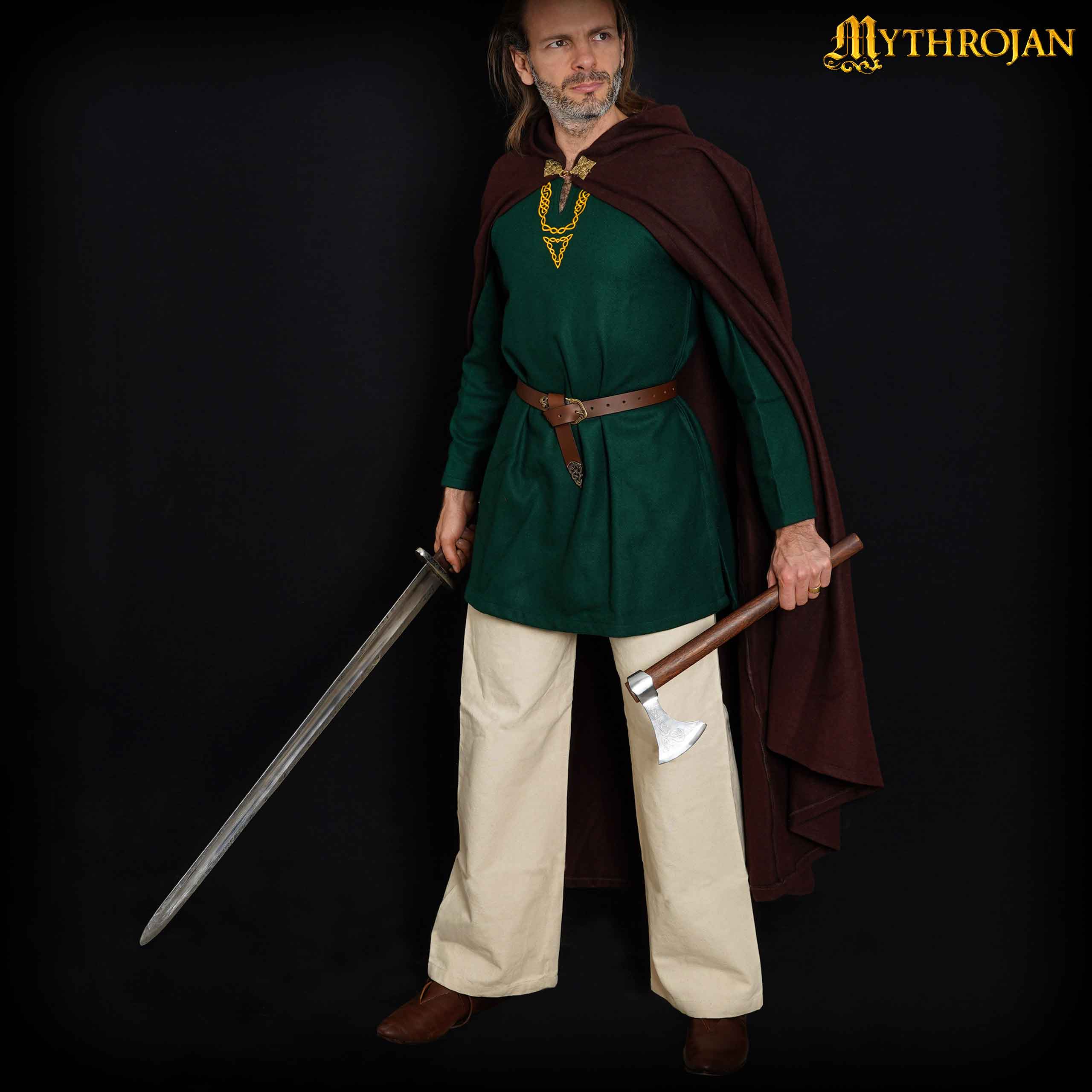 Pantalones vikingos de algodón para recreación y LARP - imagen 6