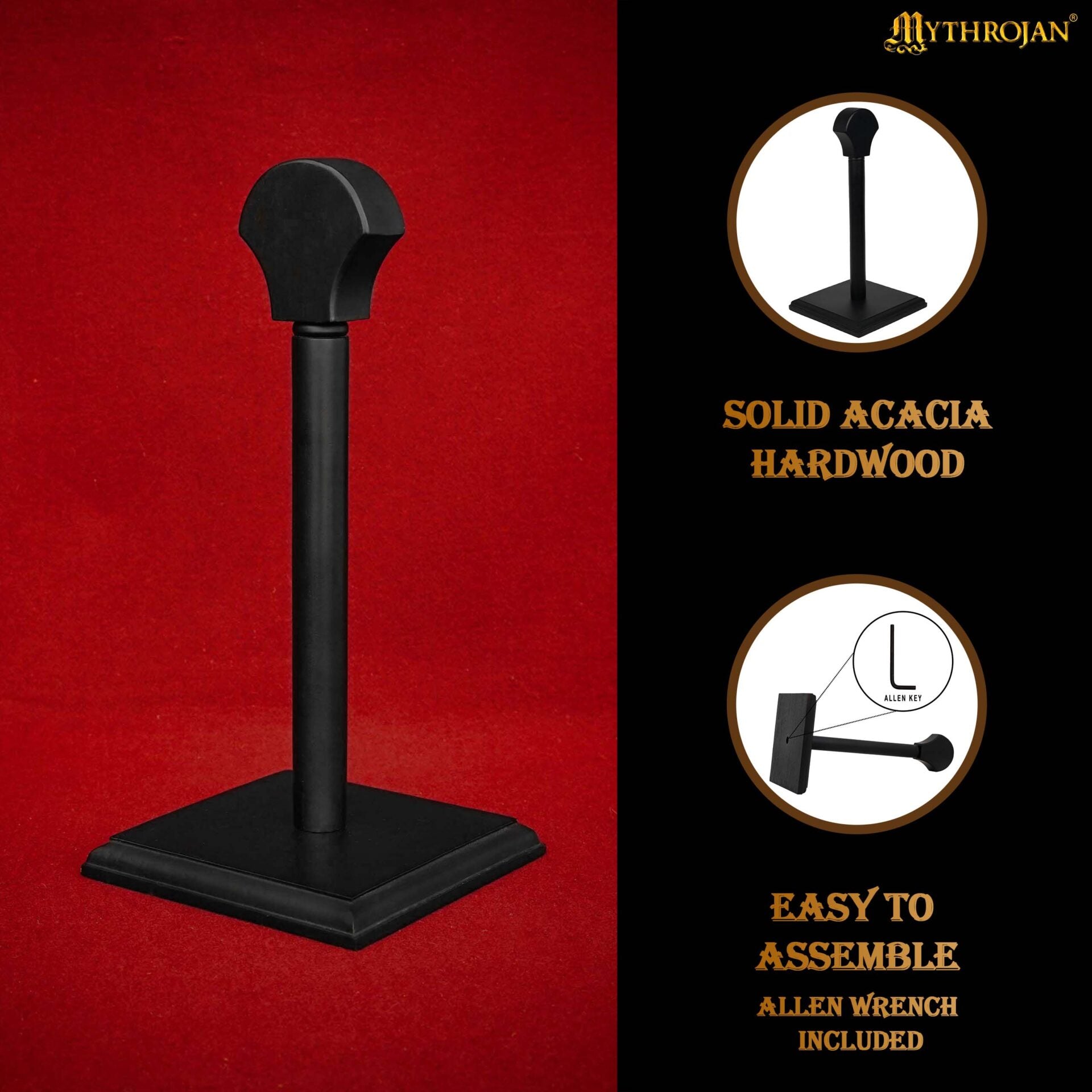 Soporte de madera para cascos — Medieval, vikingo y romano - imagen 10