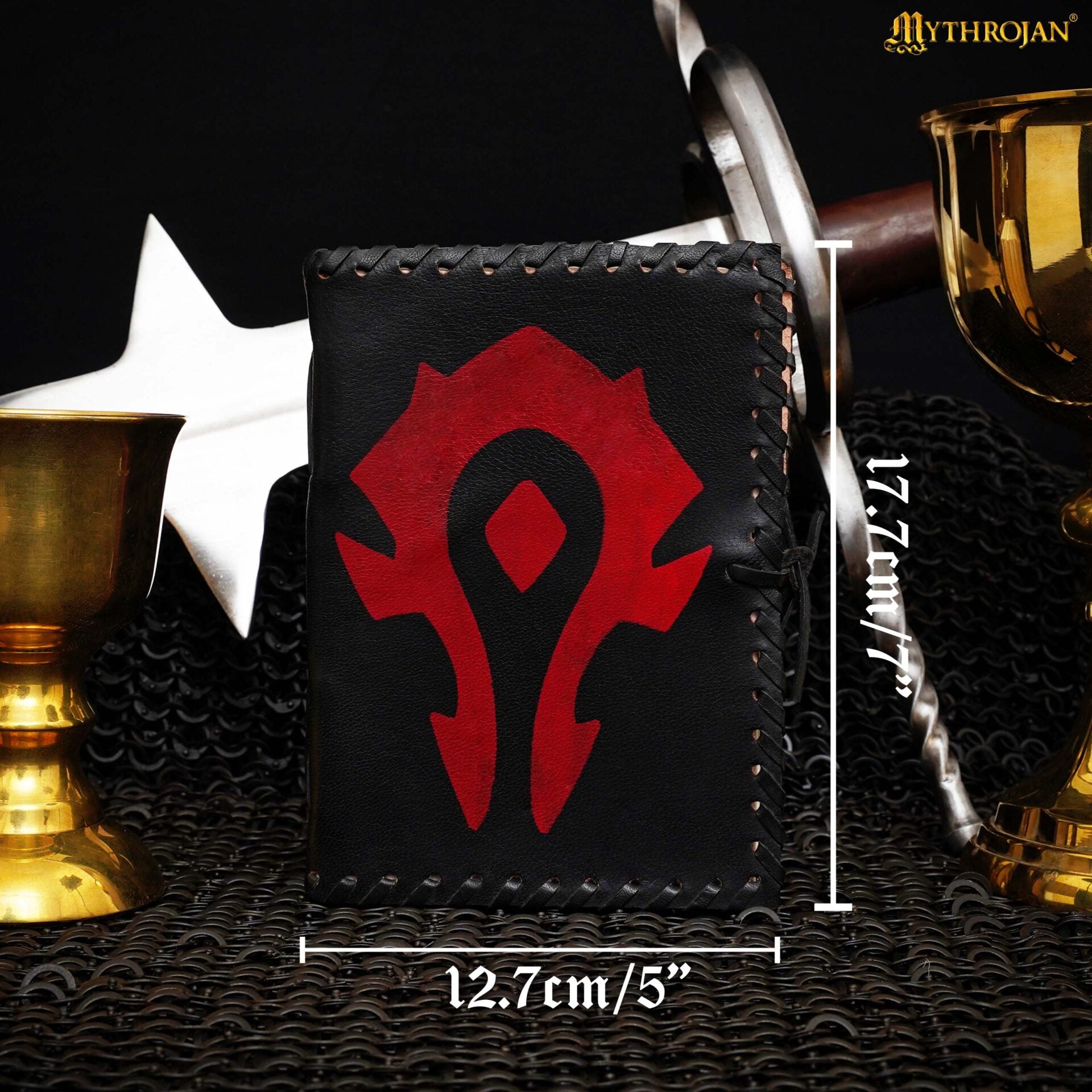 Diario de cuero «For the Horde» (Warcraft) — 5 x 7 pulgadas - imagen 3