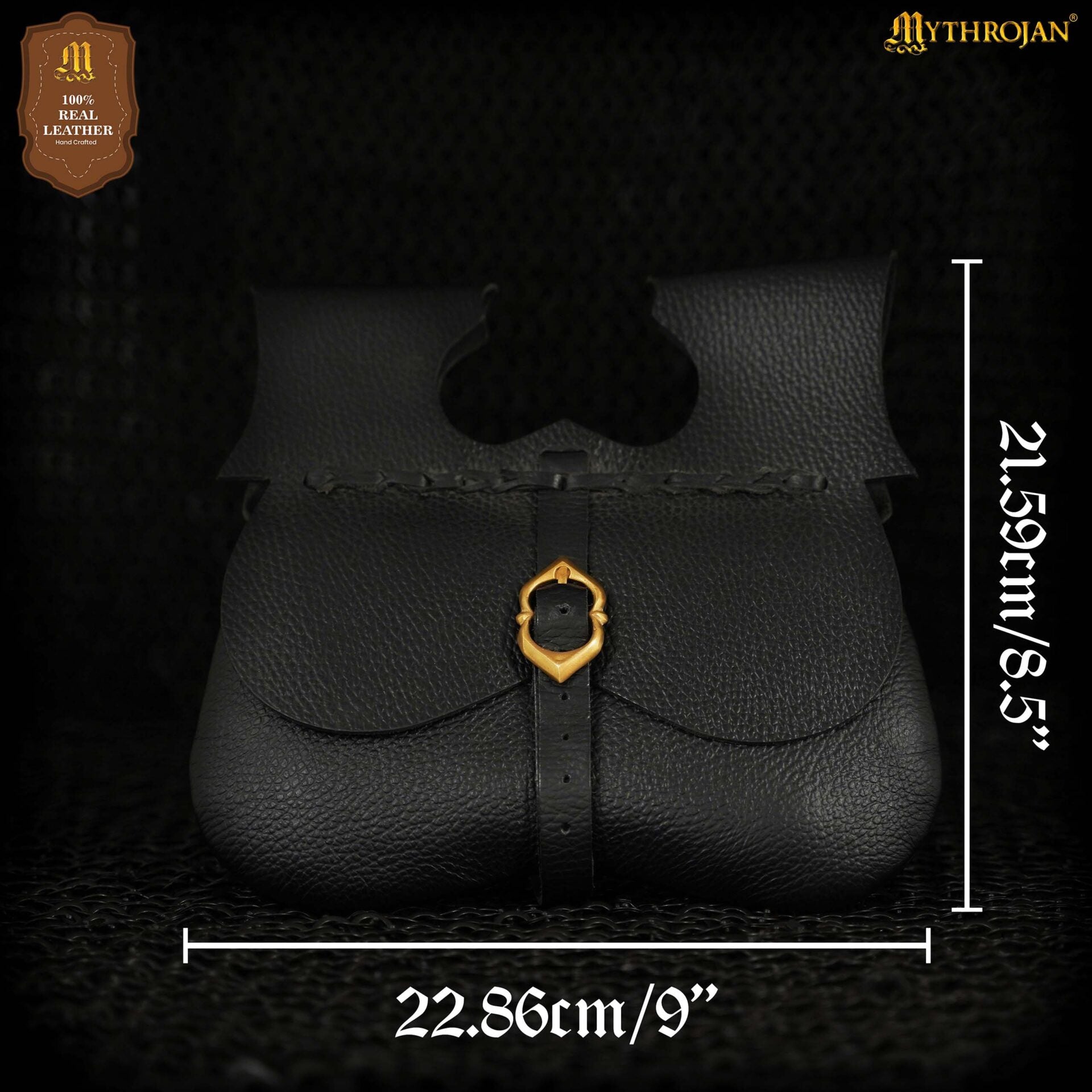 Bolsa riñón medieval de cuero para cinturón - imagen 22