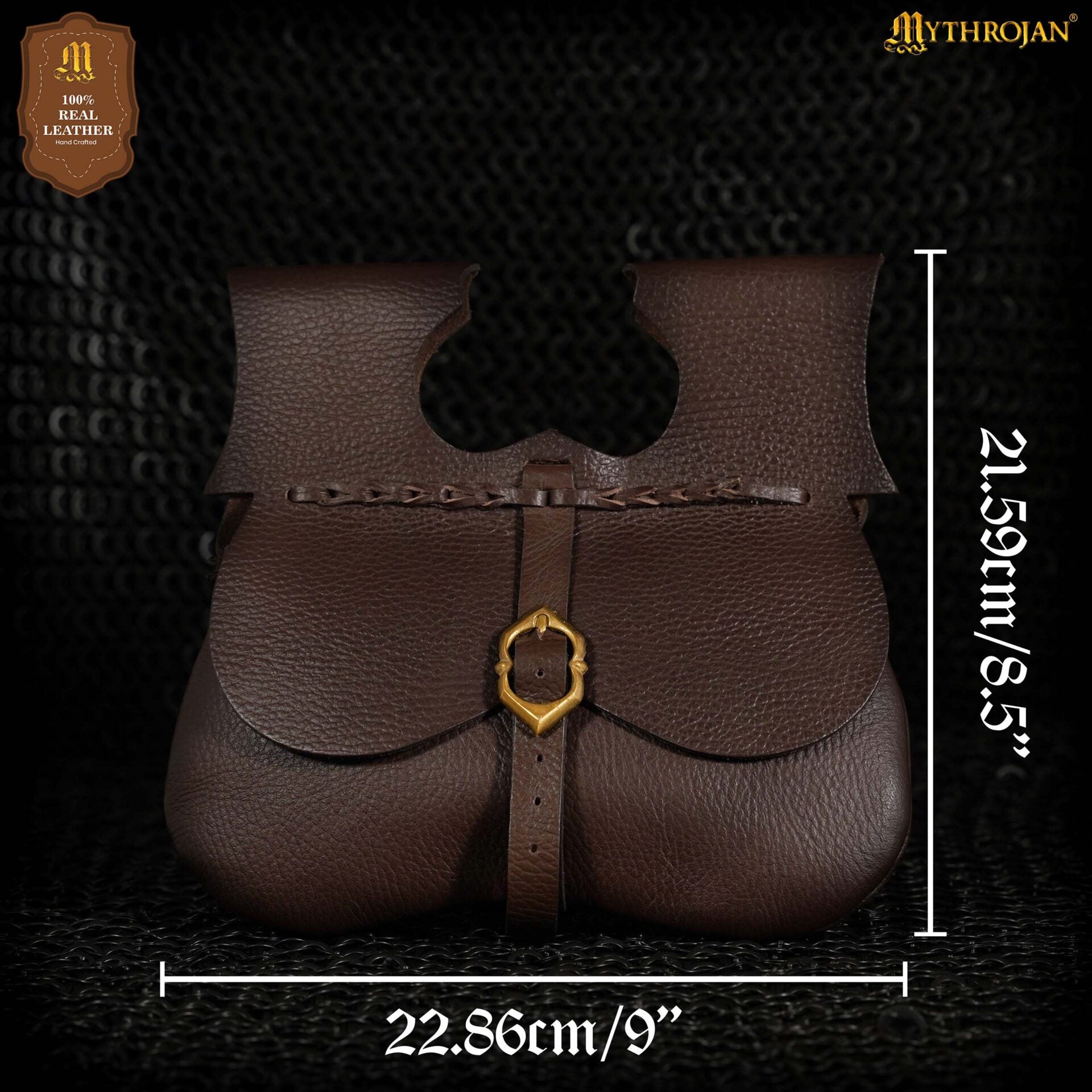 Bolsa riñón medieval de cuero para cinturón - imagen 29