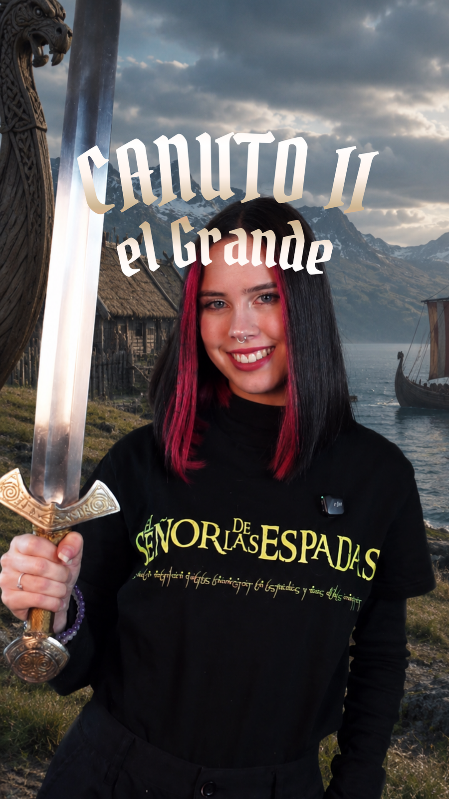 Espada Decorativa Vikinga De Langeid Con Vaina
