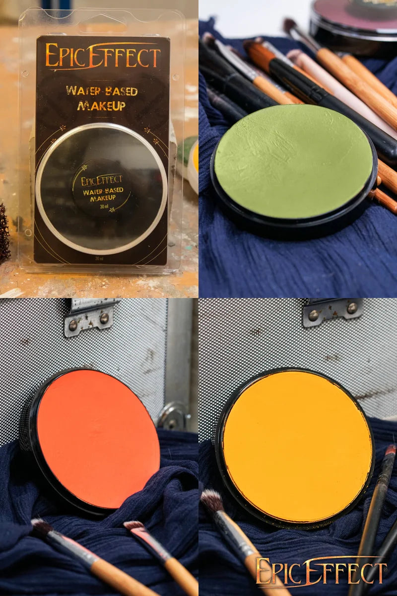 Pack de maquilhagem à base de água Abóbora para Halloween - 4 cores