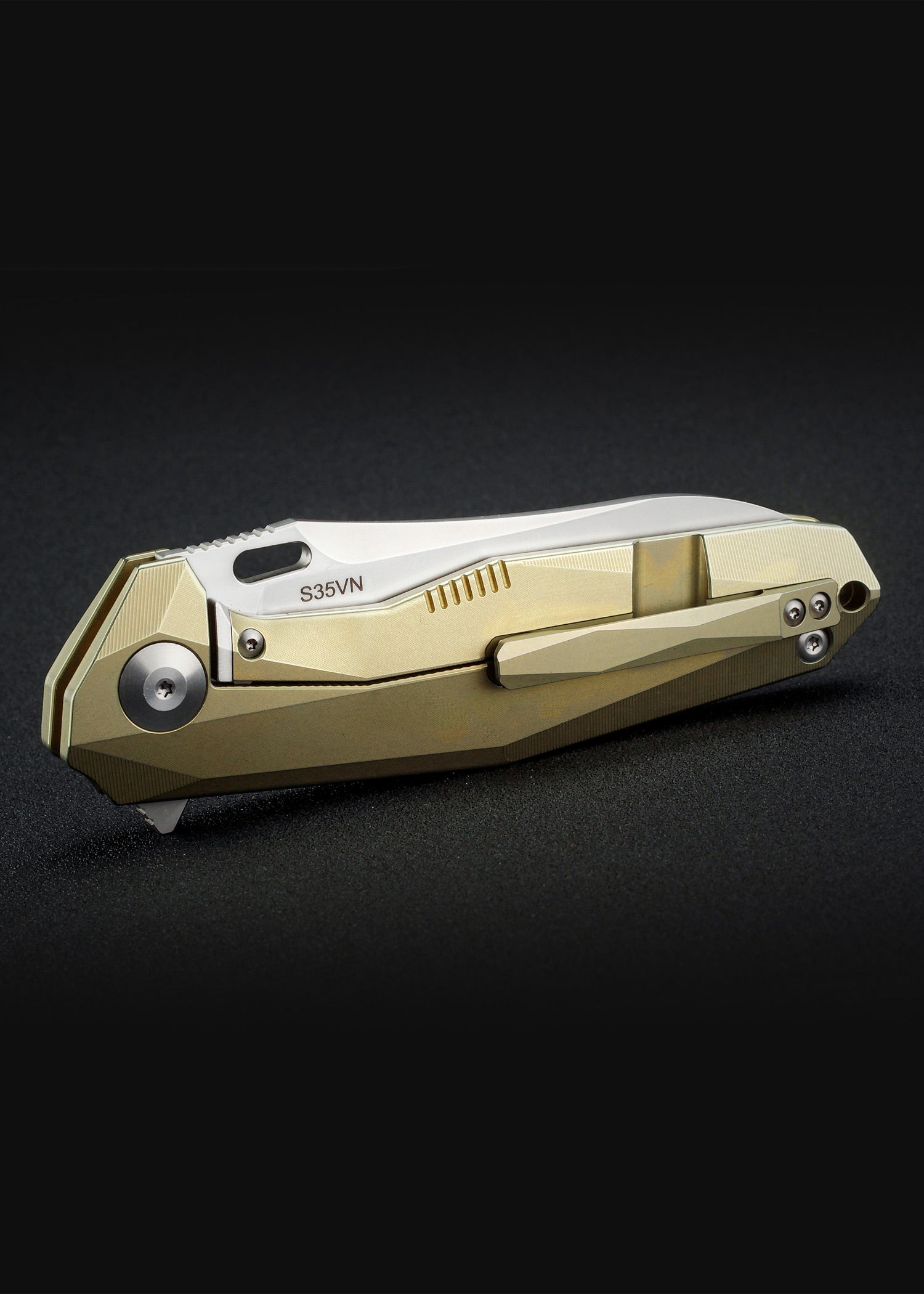 Imagen única de: Navaja De Bolsillo Rikeknife 1504A-g, Dorada
