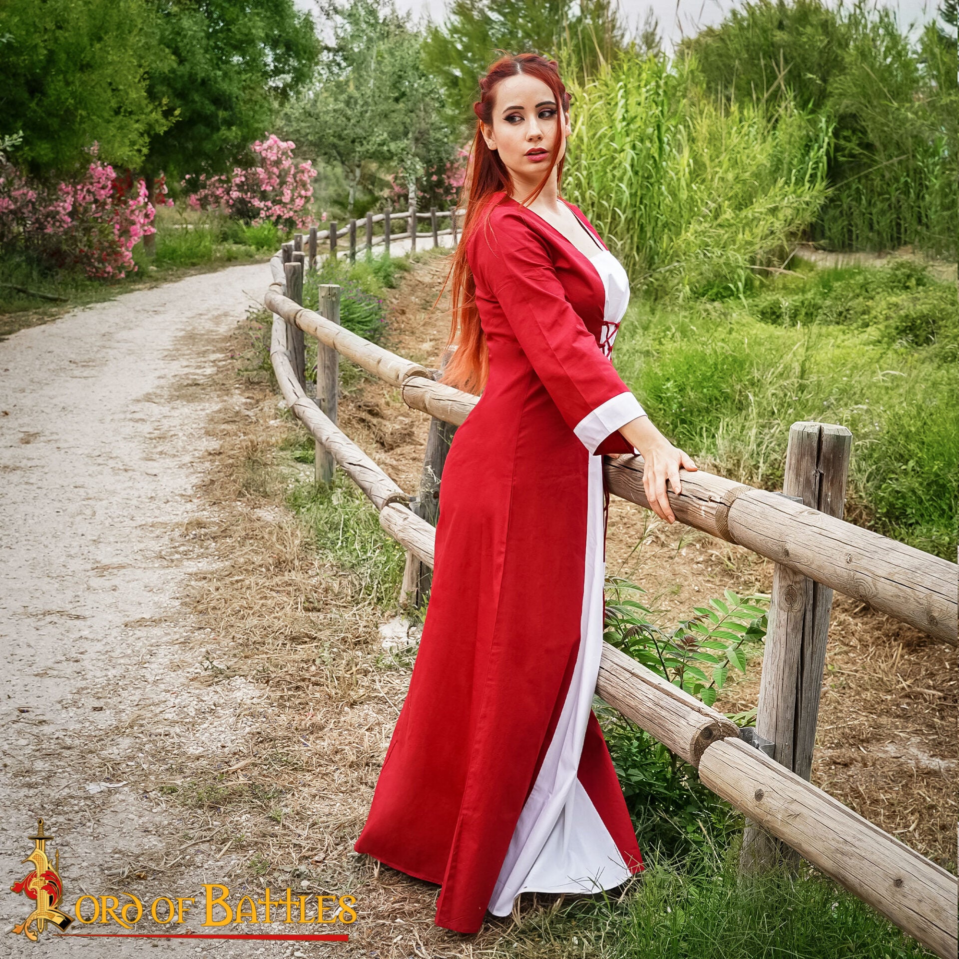 Vestido Princesa Medieval de Algodón Ligero