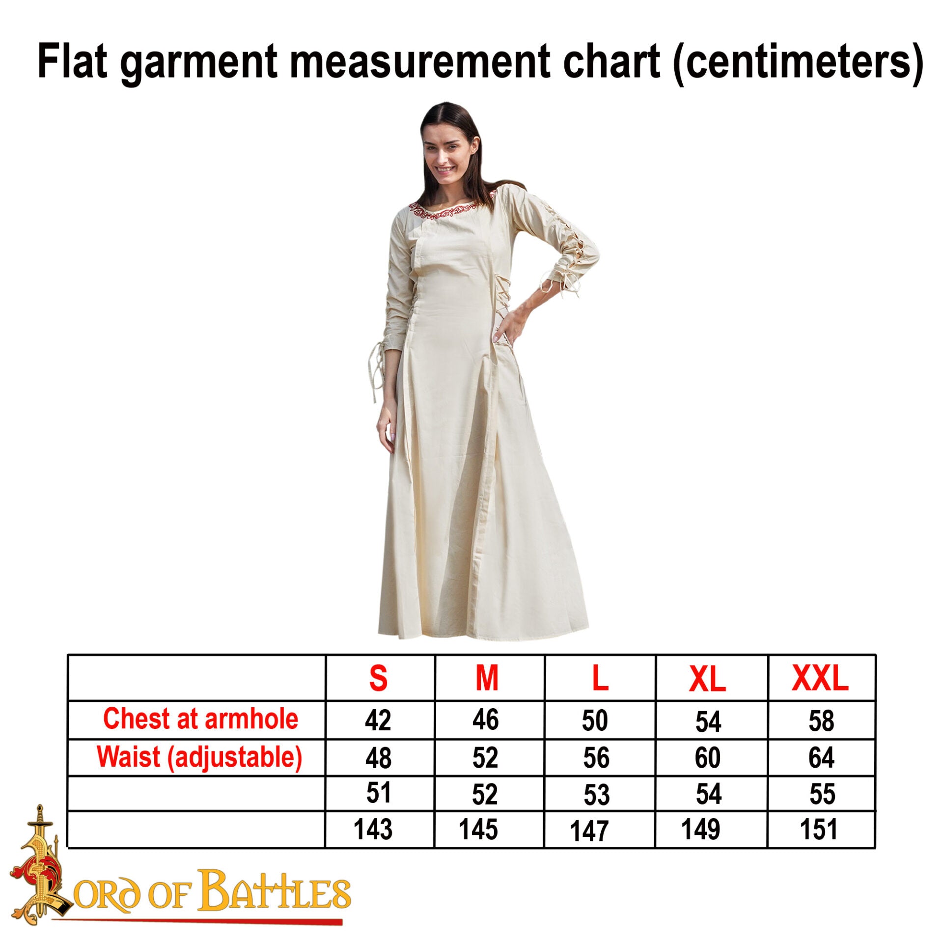 Vestido medieval de algodón Princesa Aventurera - imagen 3