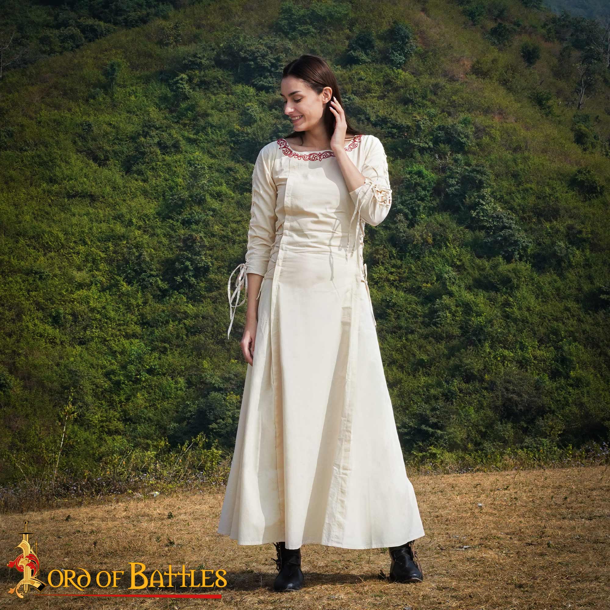 Vestido medieval de algodón Princesa Aventurera