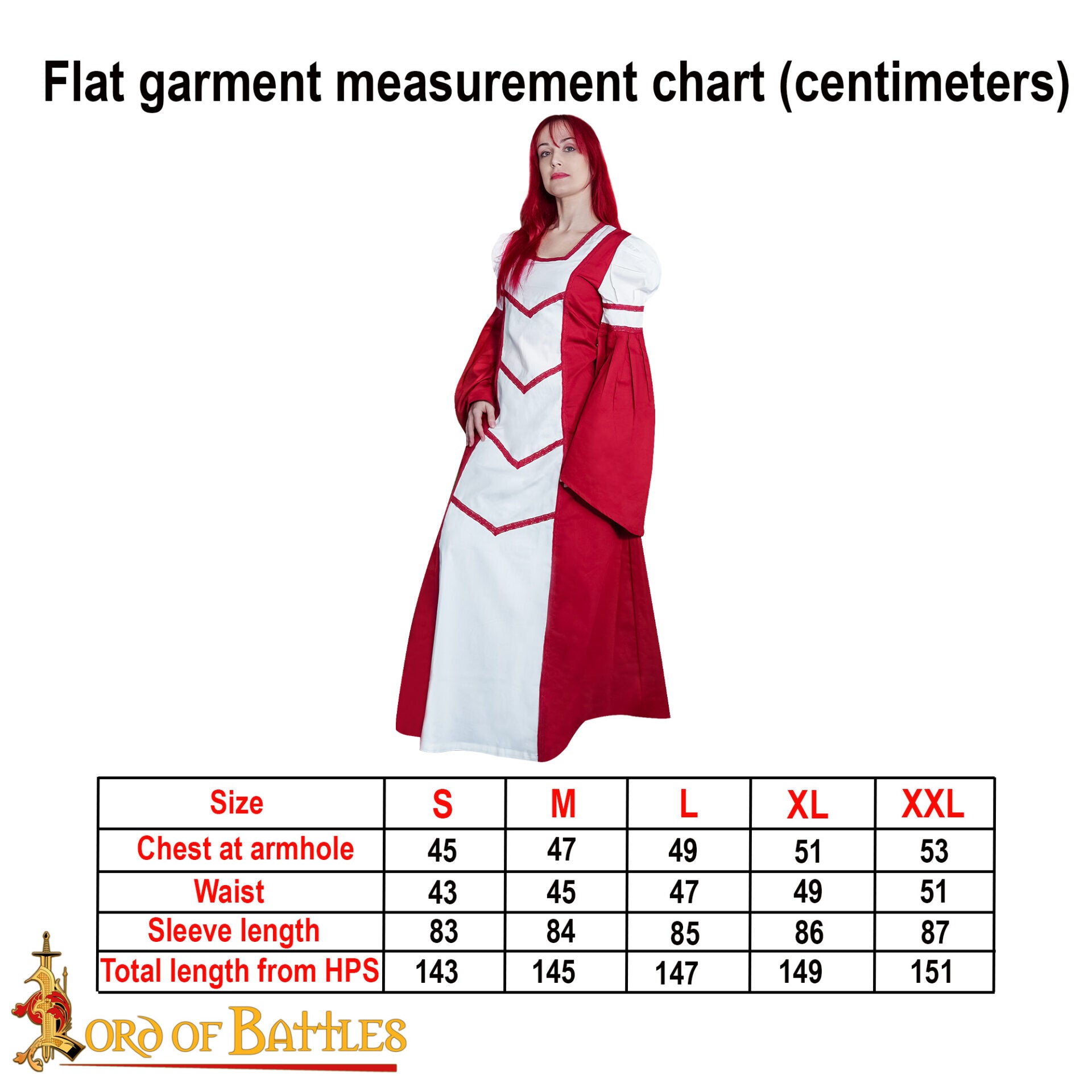 Vestido medieval Isabella de algodón - imagen 3