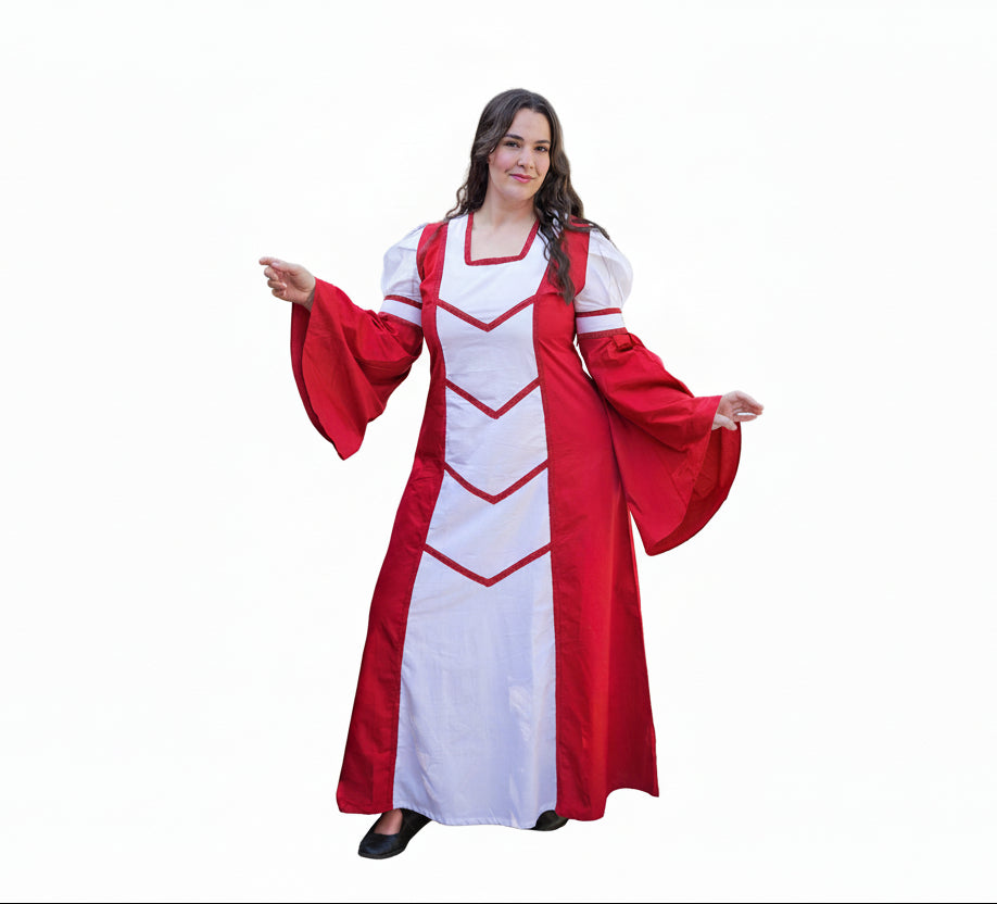 Vestido Medieval de Algodón Isabella