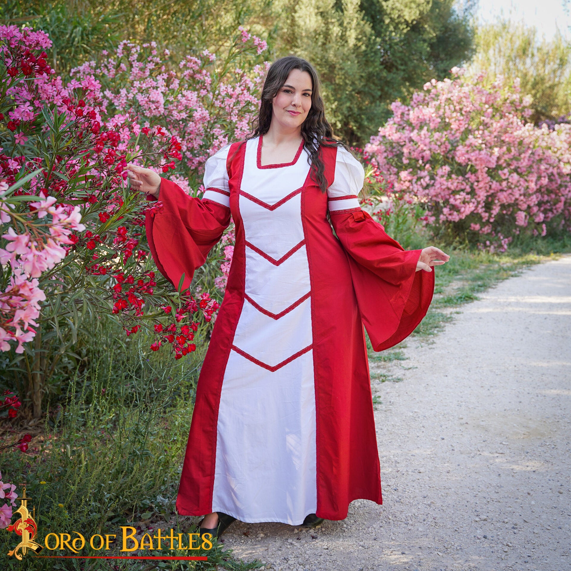 Vestido medieval Isabella de algodón