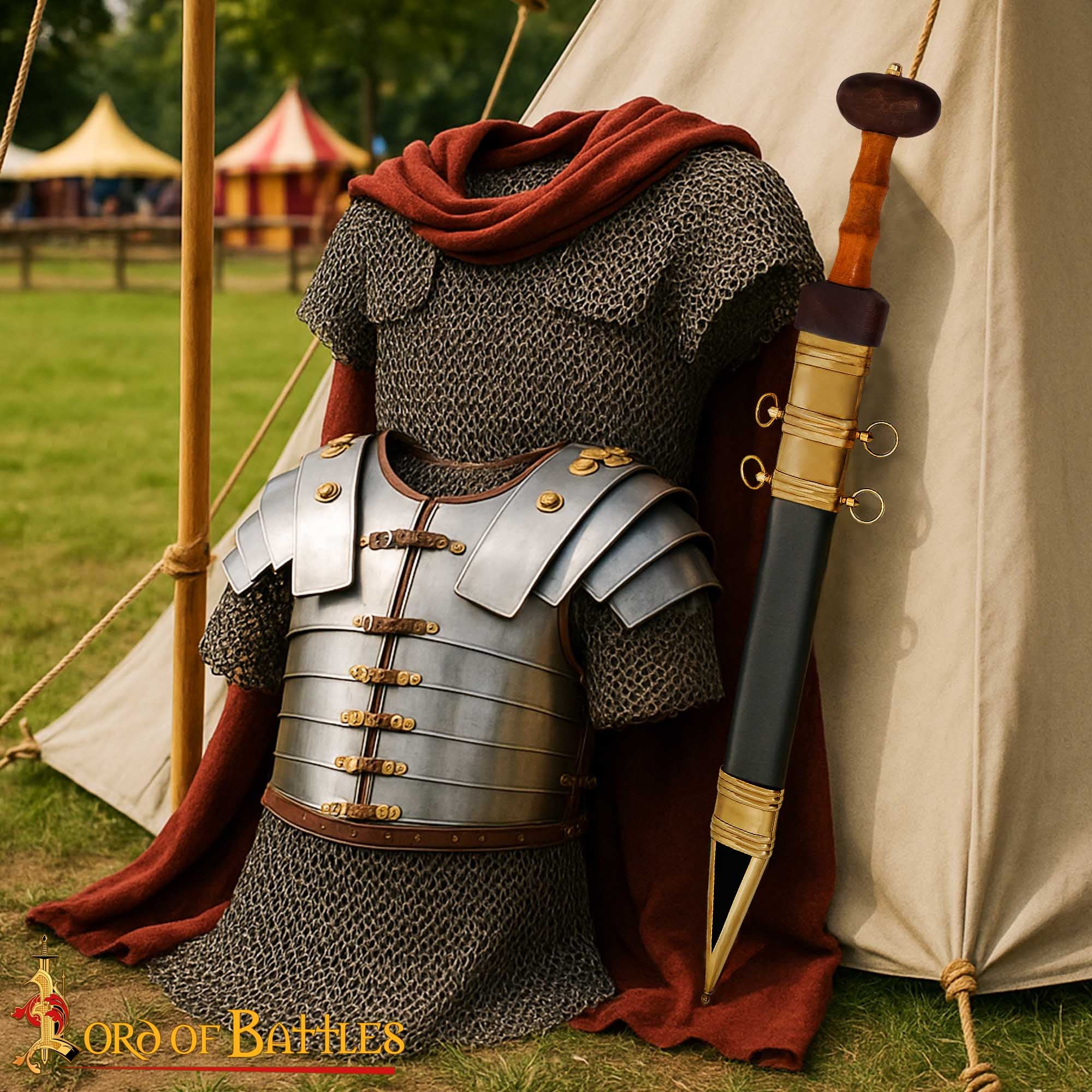 Espada Romana de Colección Gladius con Vaina - Espada Corta Histórica de los Legionarios Romanos, de Exposición y Colección - Imagen 7